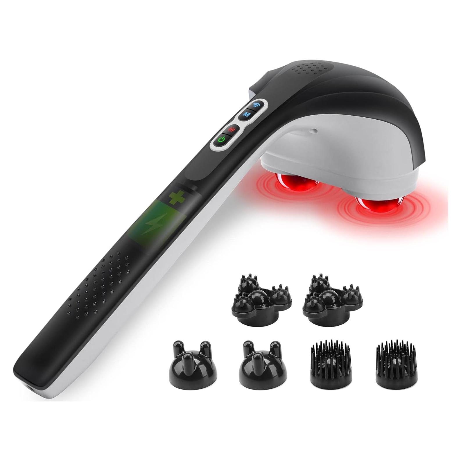 Masajeador de espalda Snailax 498 portátil con calor