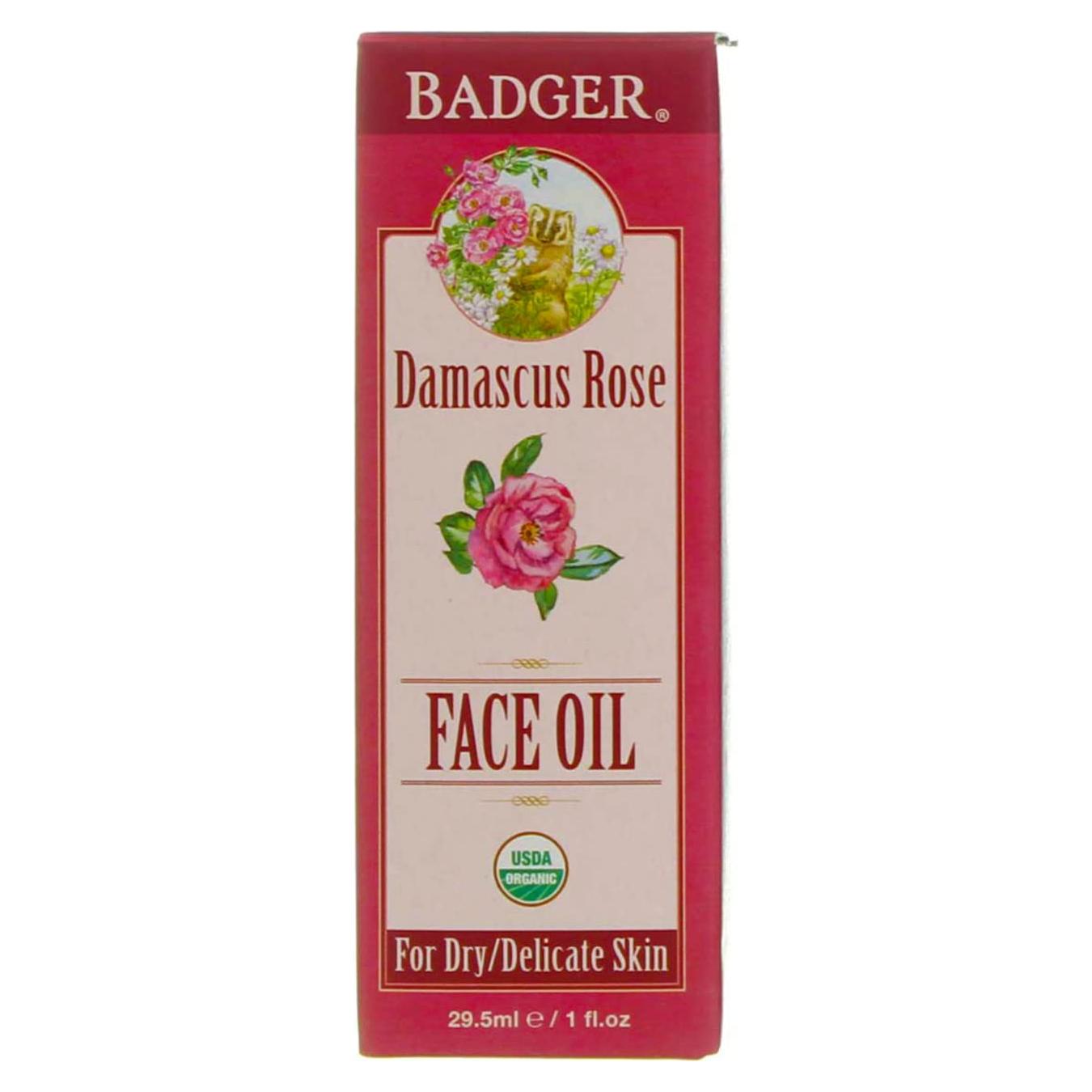 Aceite Facial Badger Rosa de Damasco 2x29.5ml Piel Seca