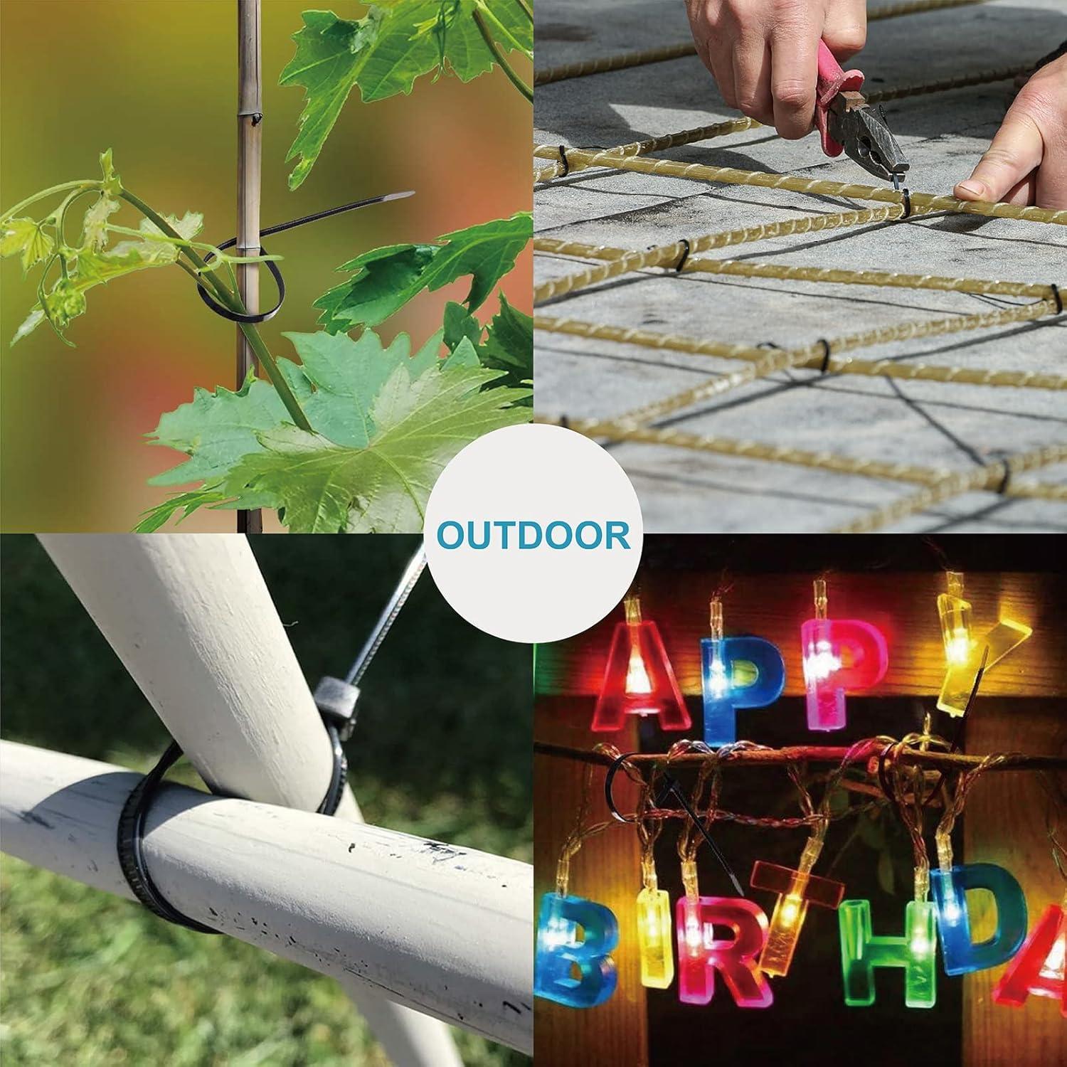 Bridas de Plástico ANOSON 400 Piezas 10-30 cm Resistentes UV