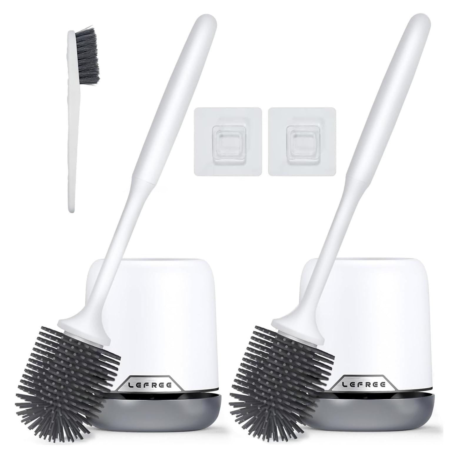 Juego de 2 Cepillos de Inodoro Lefree con Soporte Ventilado