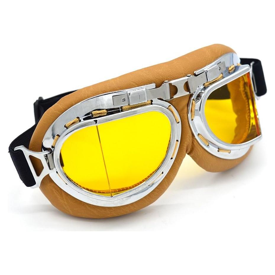 Gafas de Motocicleta Evomosa MG55 Amarillas Anti-vaho