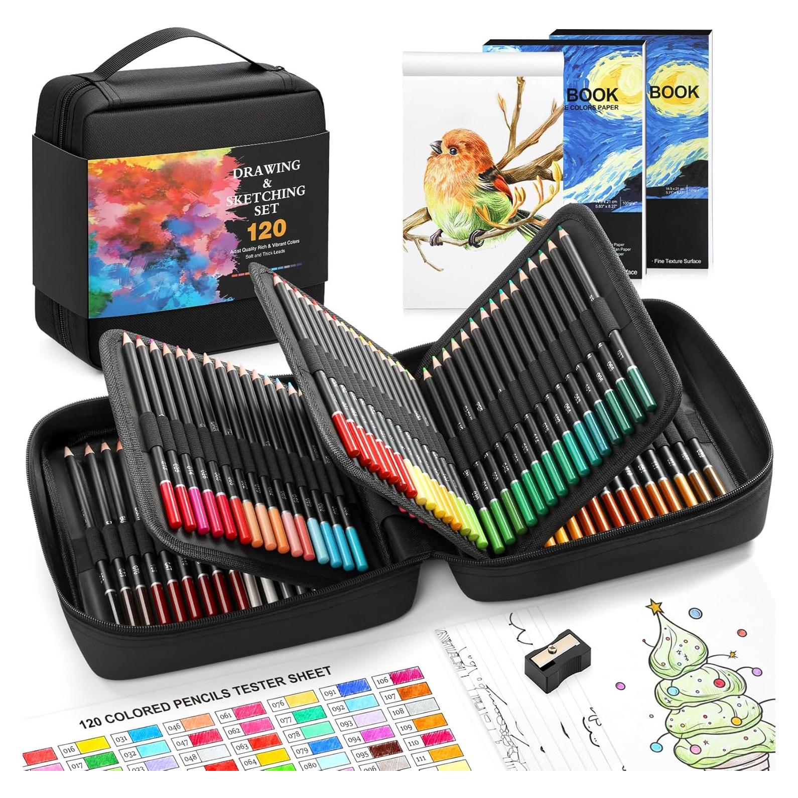 Lápices de Colores COOL BANK 120 Piezas Multicolor para Adultos