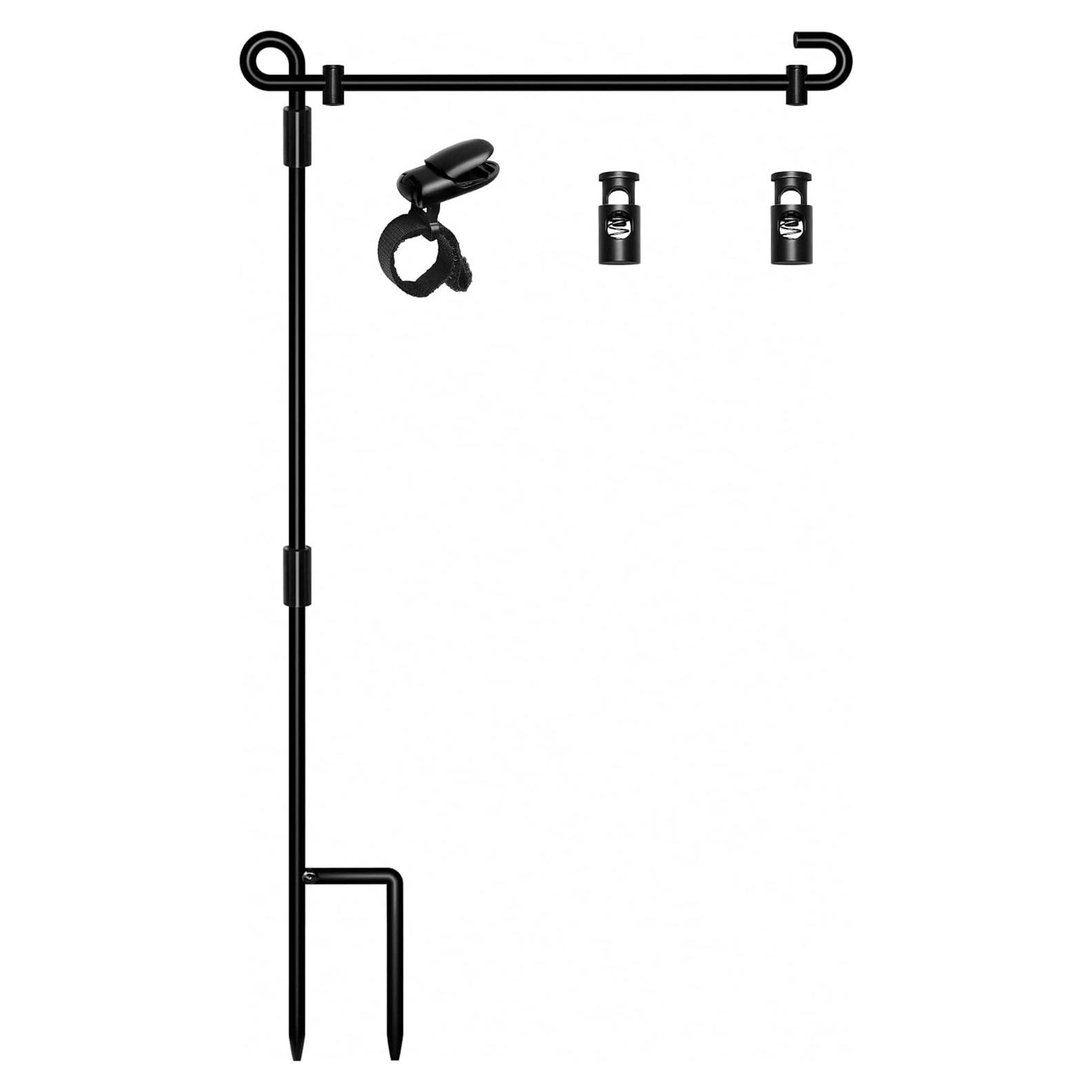 Soporte para Bandera de Jardín HOOSUN de Metal 3 Piezas