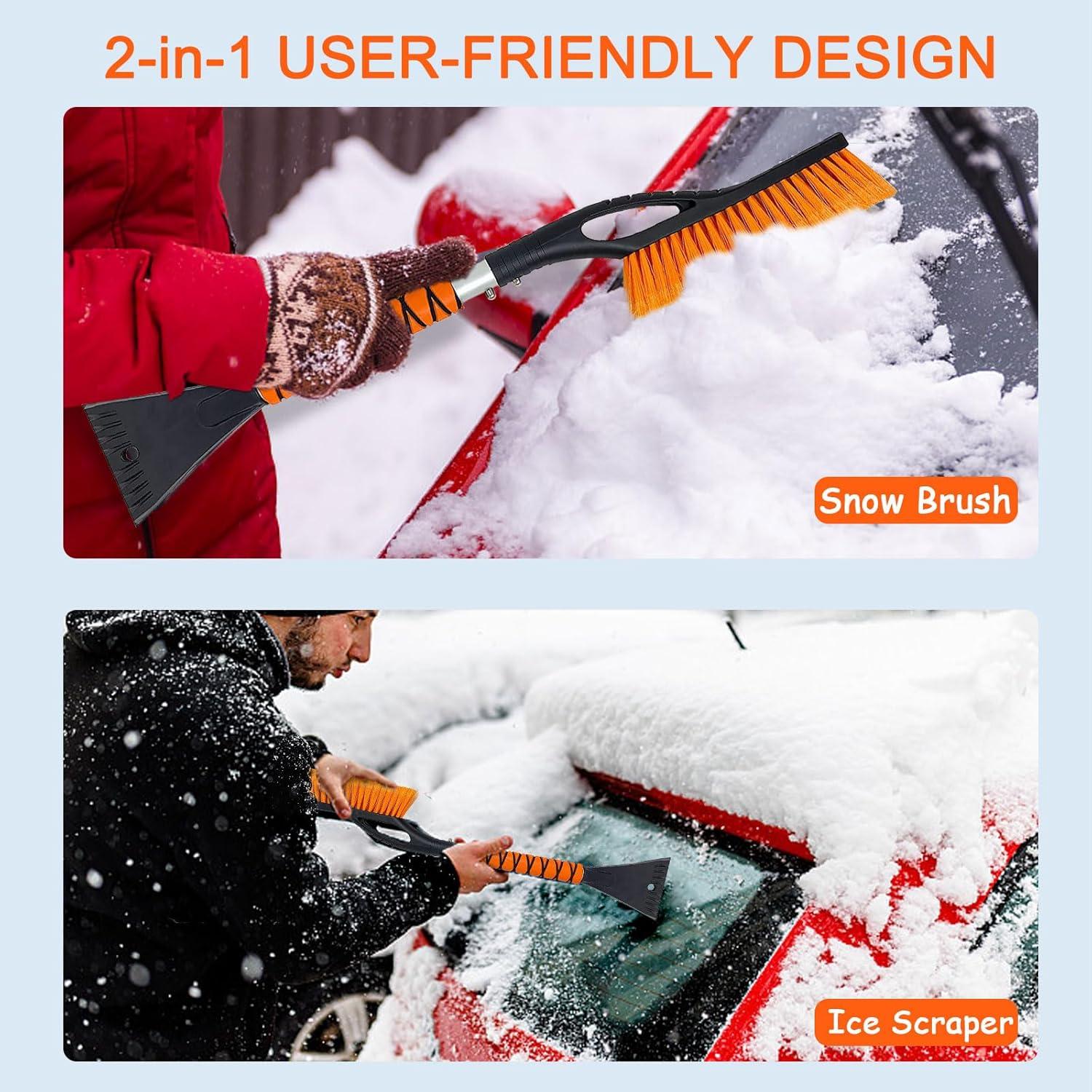 Cepillo de Nieve y Raspador de Hielo Wewymewo 68.58 cm