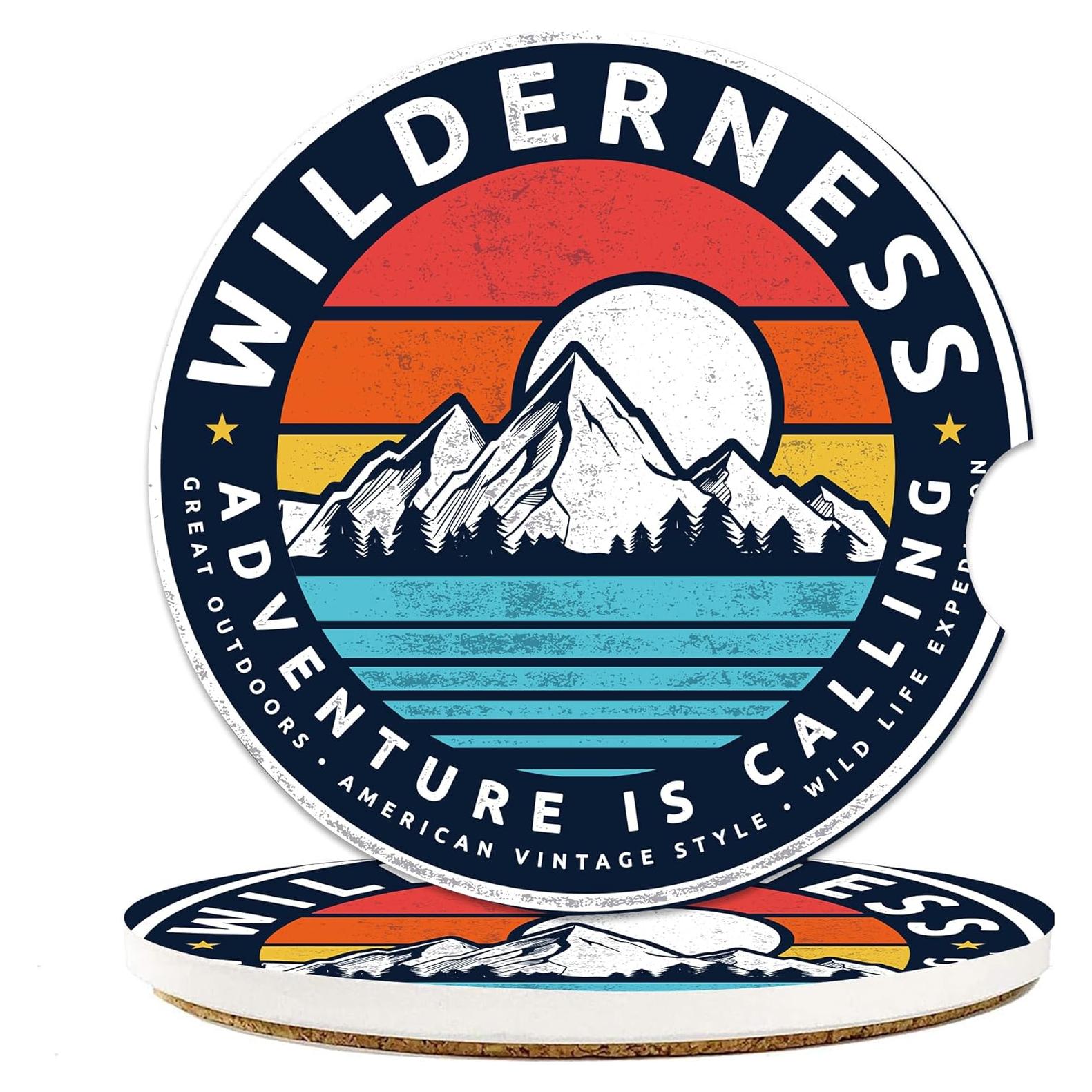 Posavasos de Coche IGPPDO Cerámica Absorbente 6.5cm 2PCS