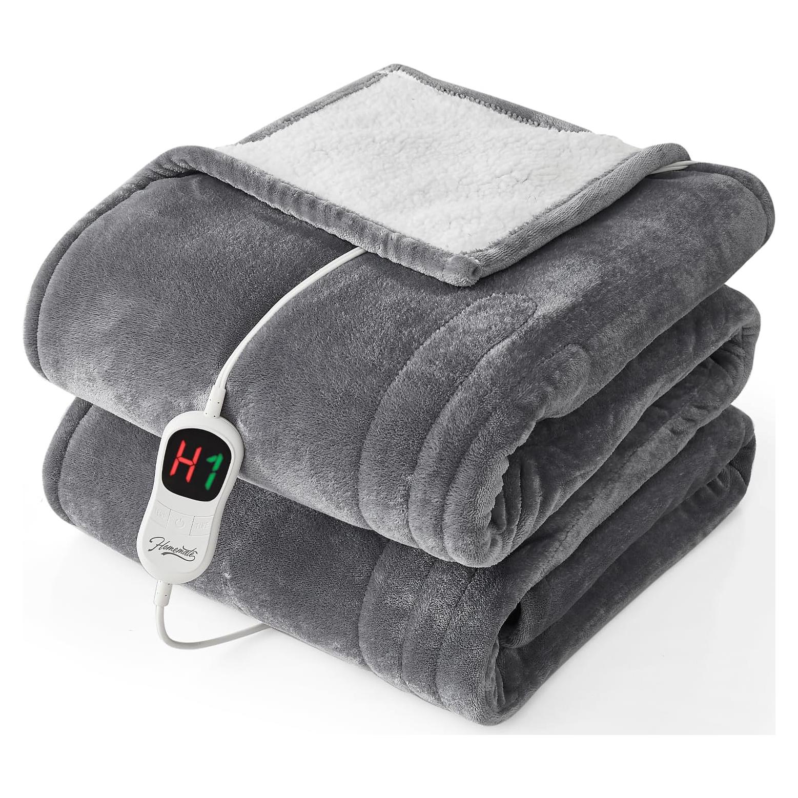 Manta Eléctrica Homemate Doble 213x157 cm 10 Niveles Calor