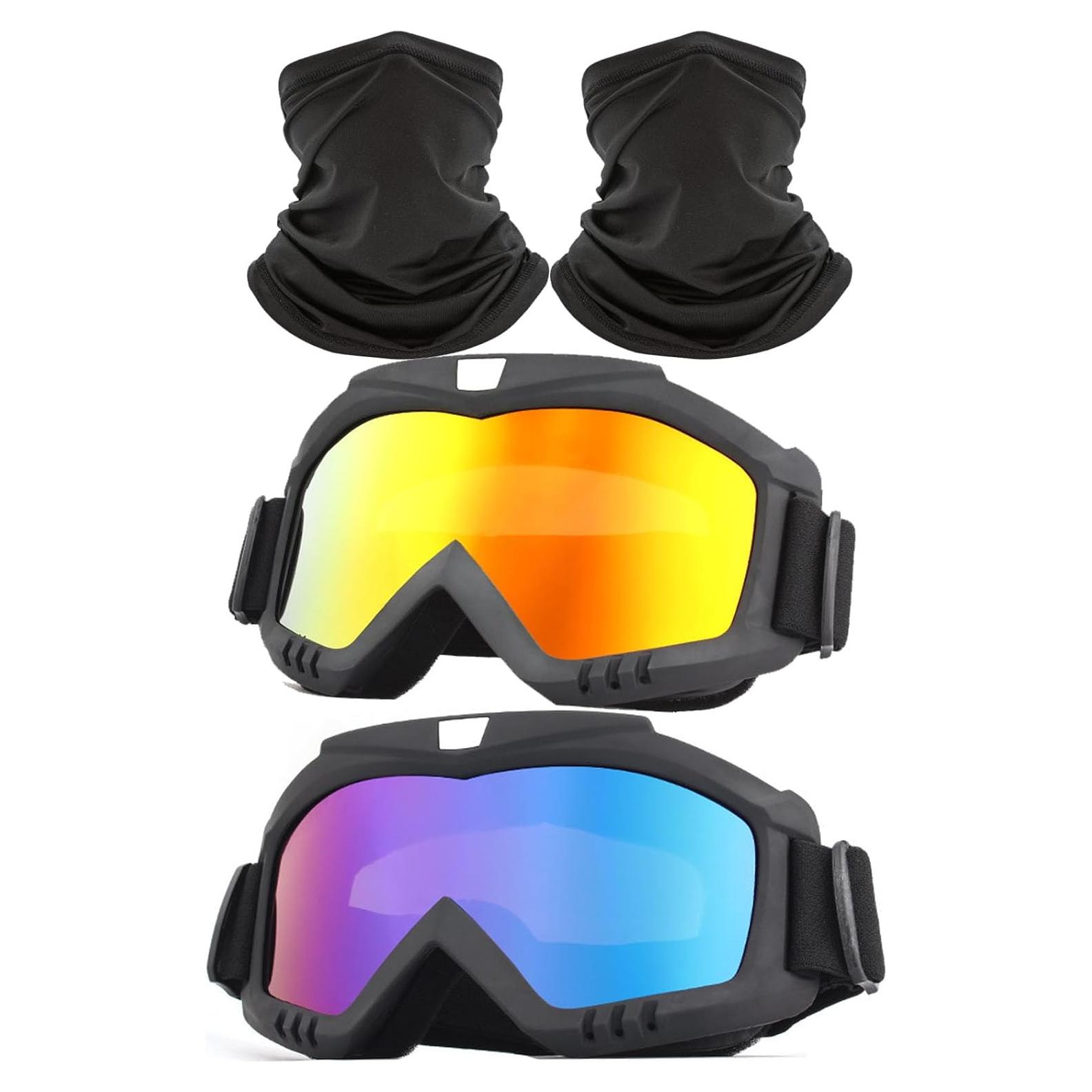 Gafas de Motocross Immoono con Bufanda - A prueba de Viento