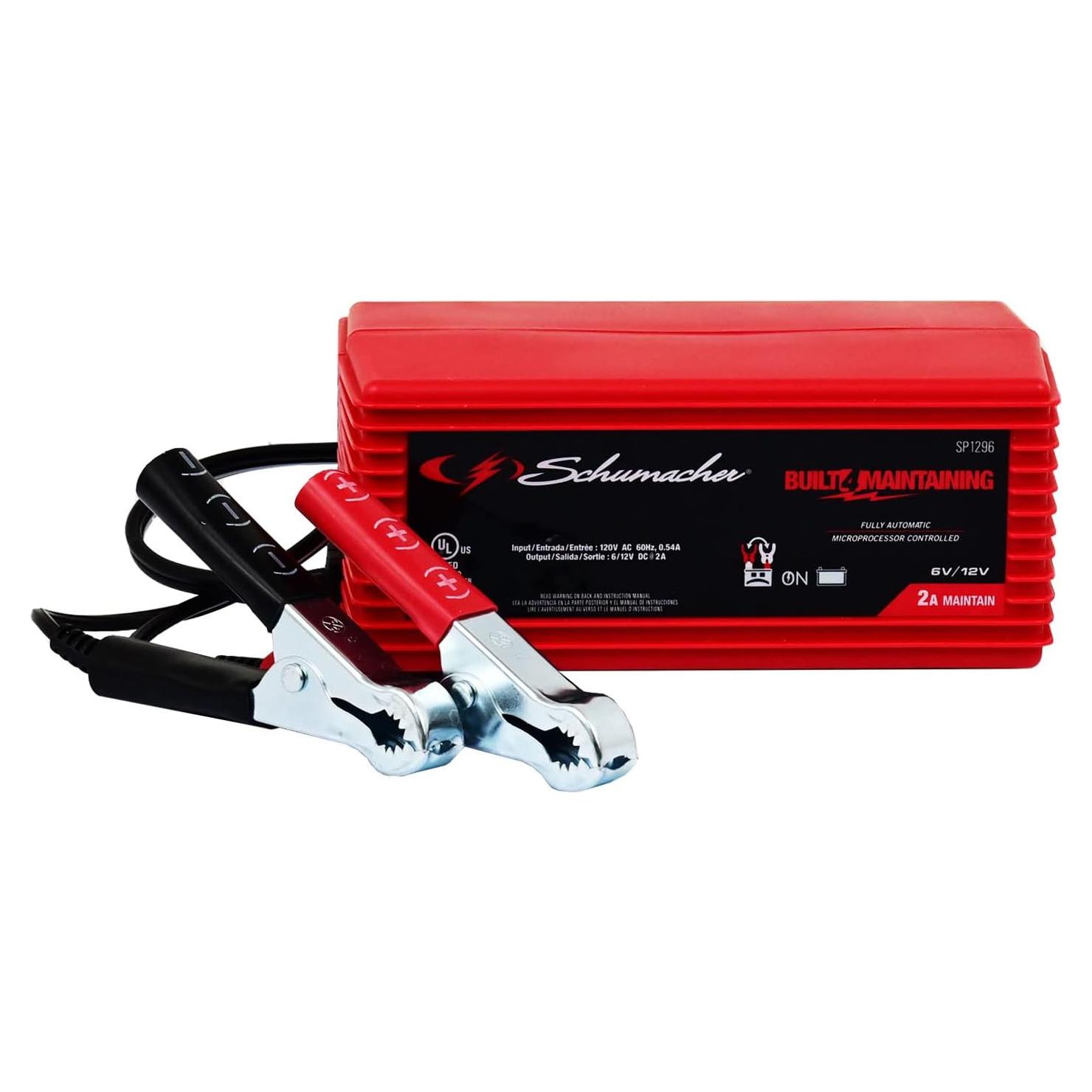 Cargador Mantenedor Schumacher SP1296 2A 6V 12V Automático