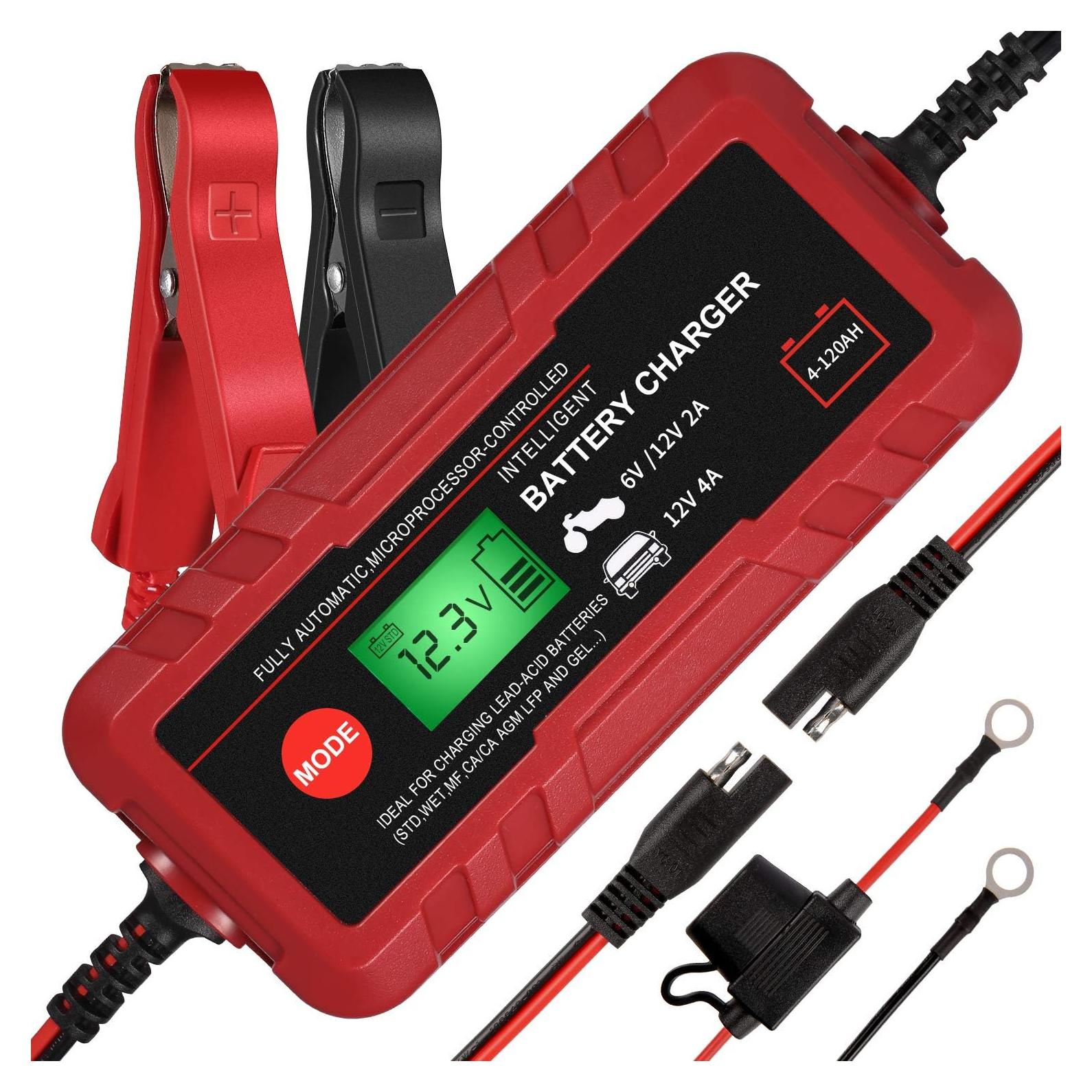 Cargador de Batería Inteligente Adakiit 4A 6V 12V Automático