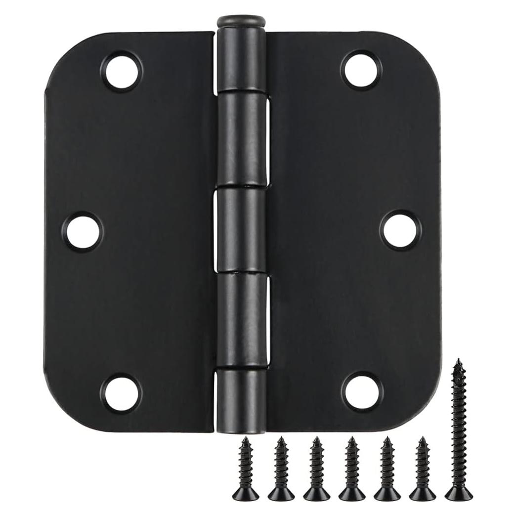 Paquete de 30 bisagras de puerta negras mate 8.89 cm TDCHINGES