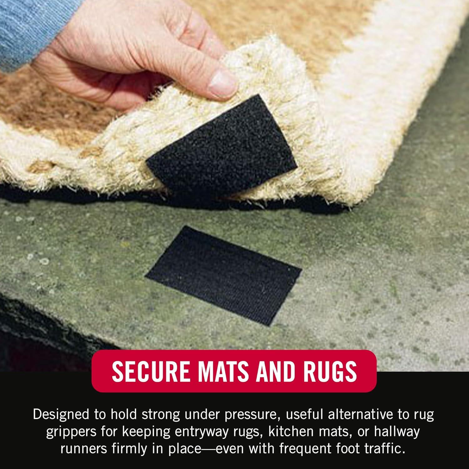 Cinta Adhesiva VELCRO Alta Resistencia 10.16x5.08 cm Negra