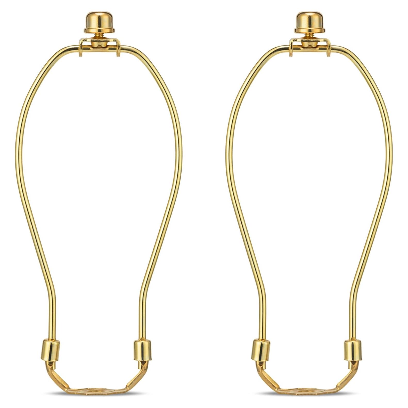 Soporte de lámpara de latón pulido Qc 20.32 cm - 2 piezas