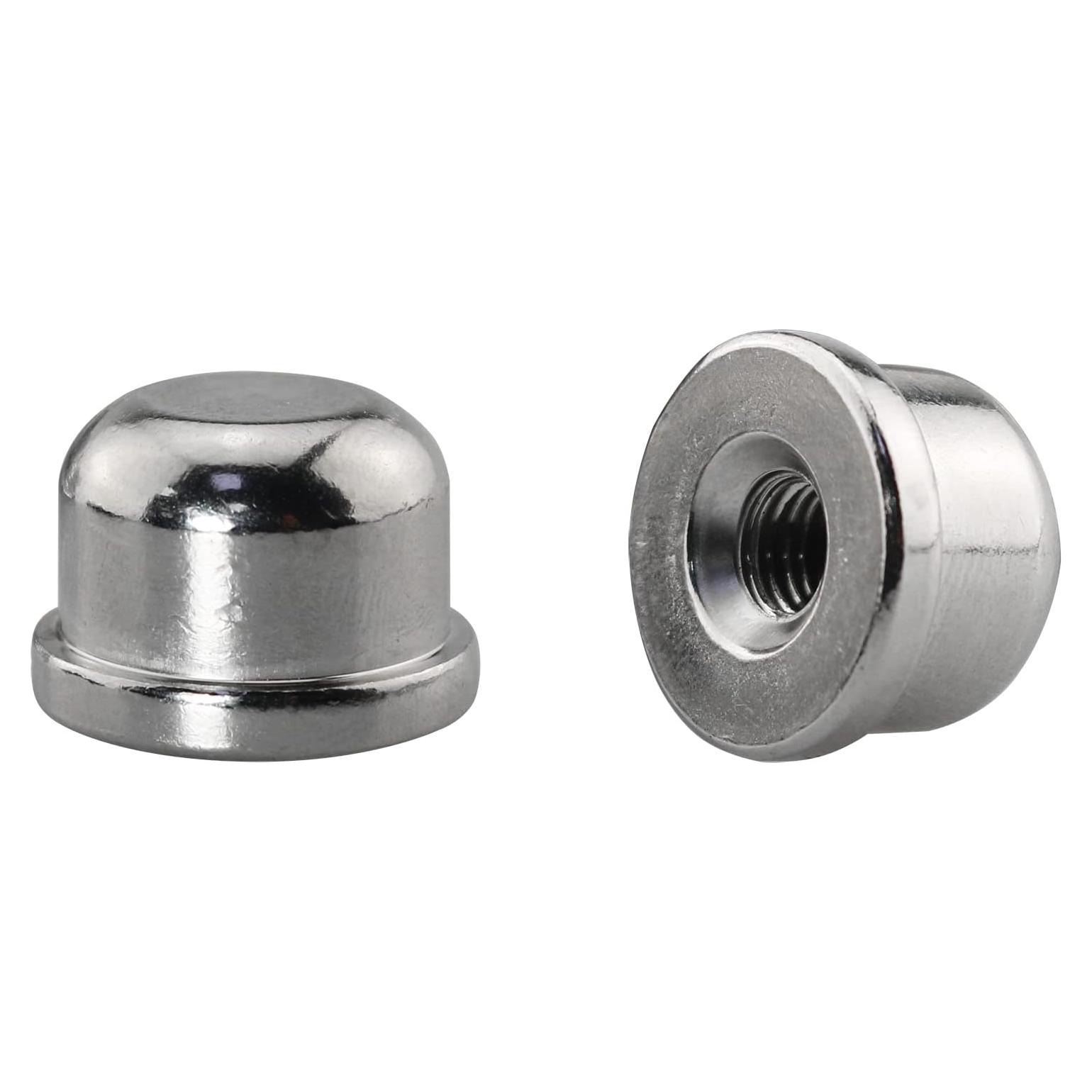 2 Tapas de Remate de Lámpara Sólidas DGBRSM Plata 7.69cm