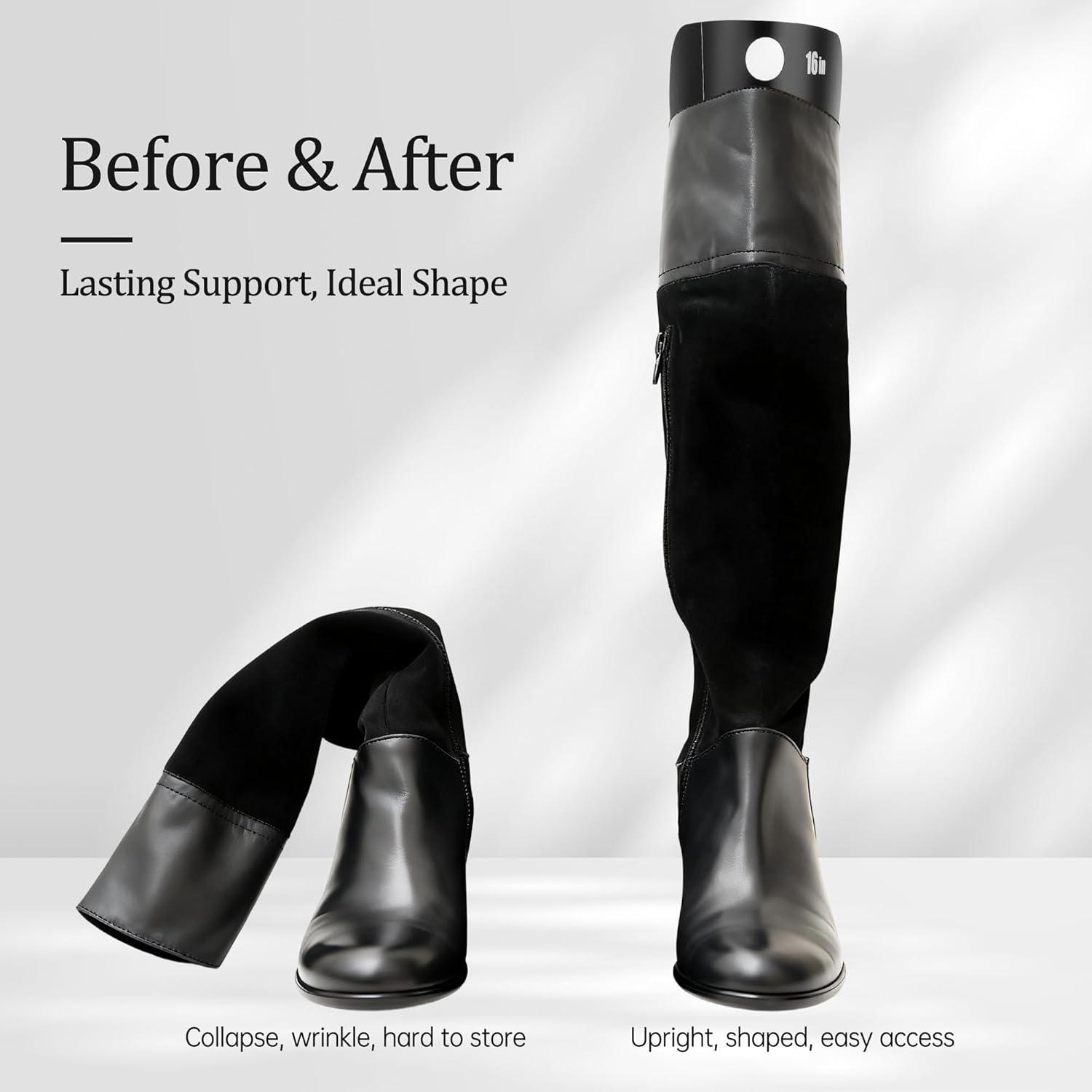 Insertos para Botas Apoway - Soporte Alto Reutilizable Negro