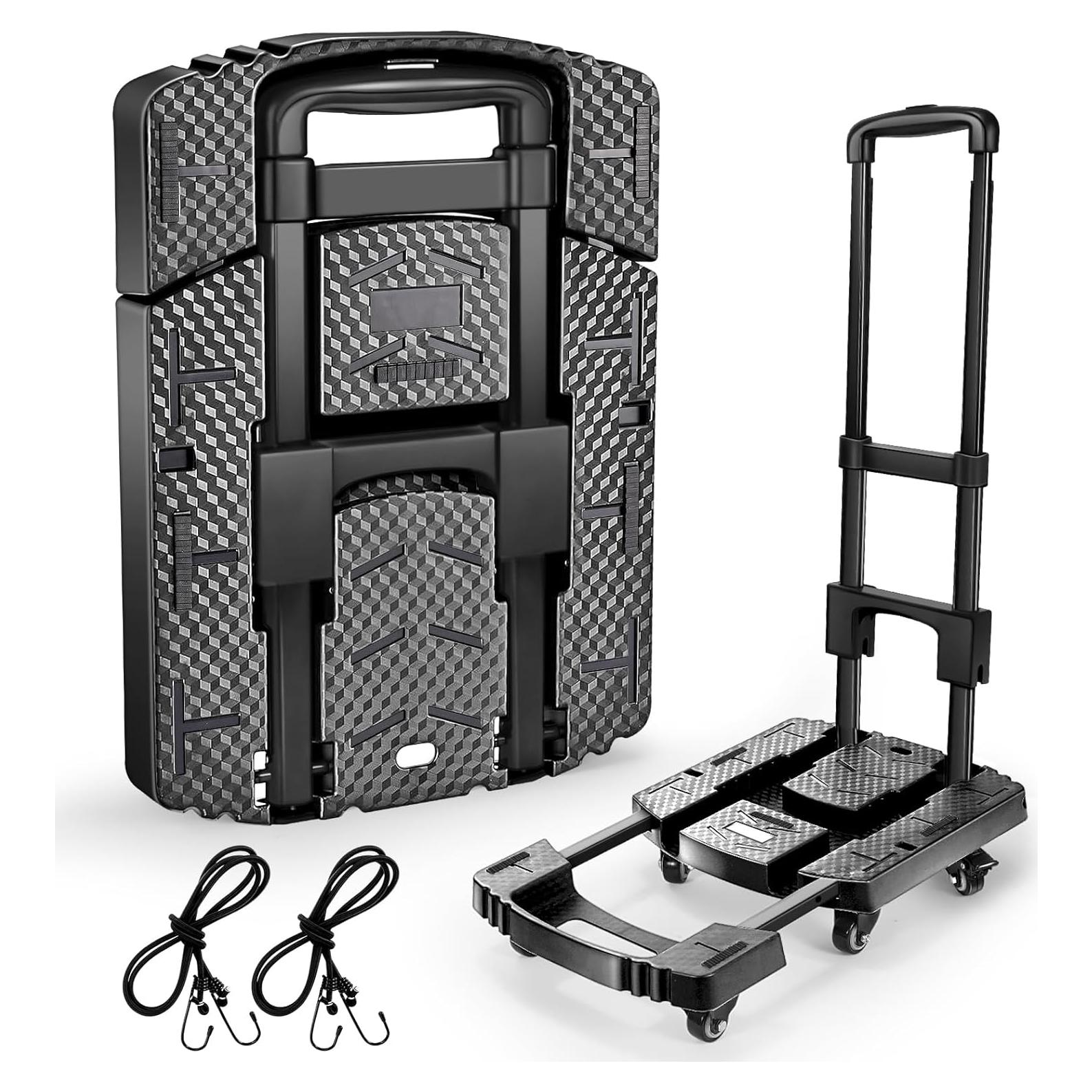 Carro de Mano Plegable Voipvvii 226.8 kg 6 Ruedas Giratorias