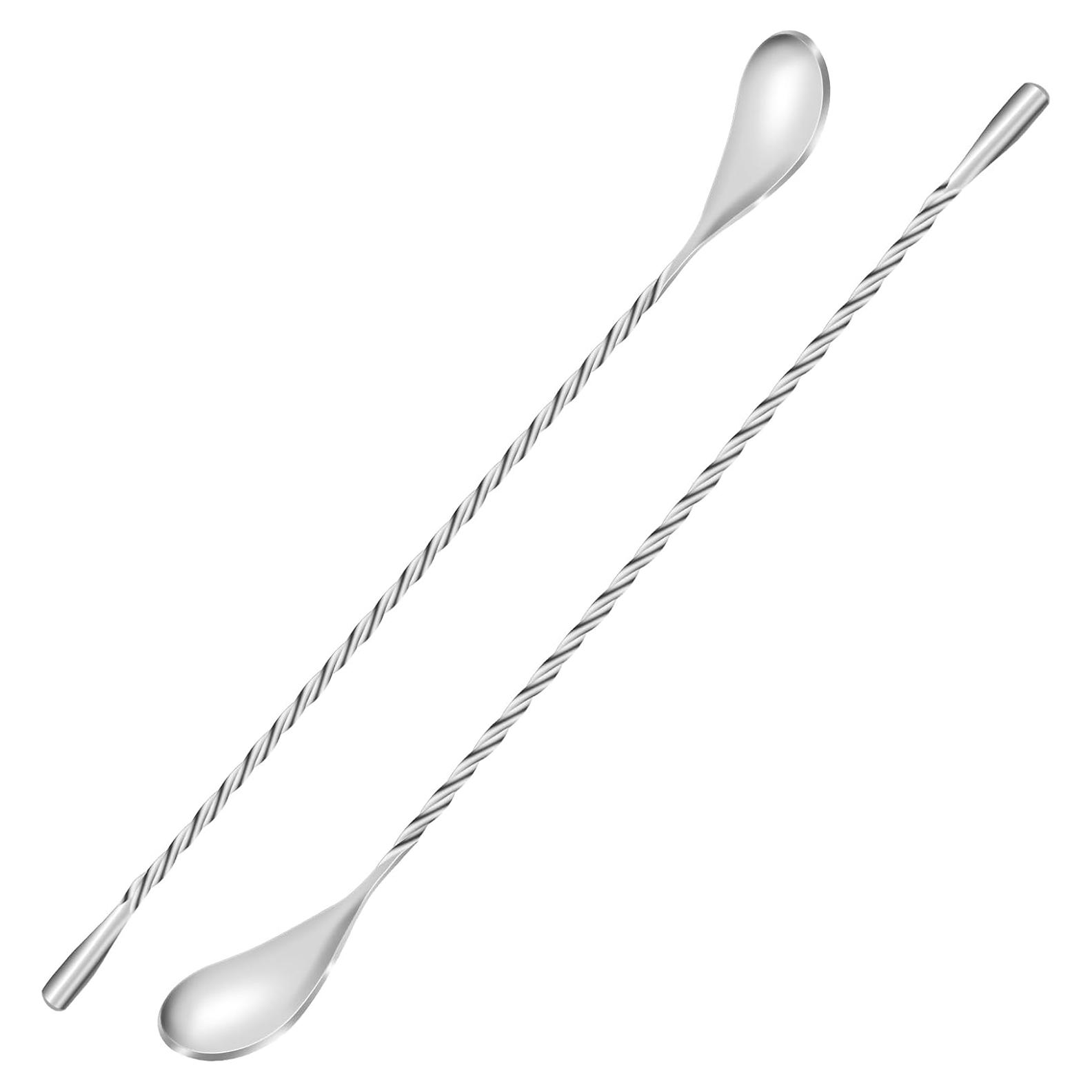 Cuchara de Mezcla Larga Acero Inoxidable 30.48 cm 2 Pcs