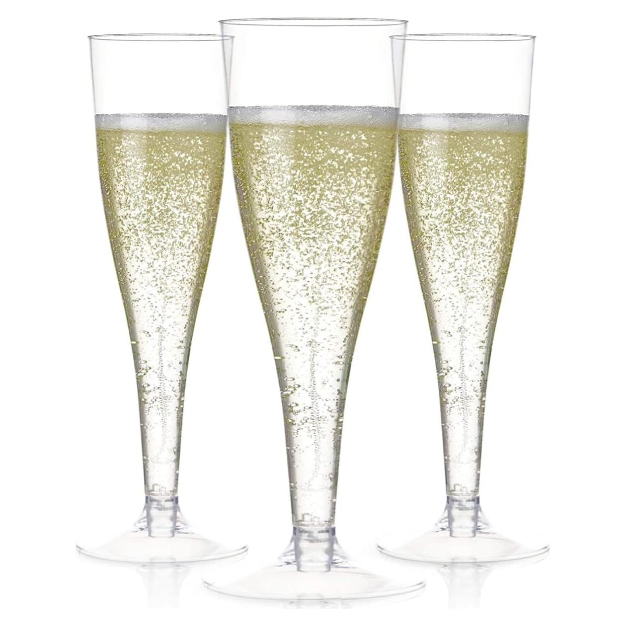 Juego de 200 Copas de Champán Desechables Prestee 133 ml