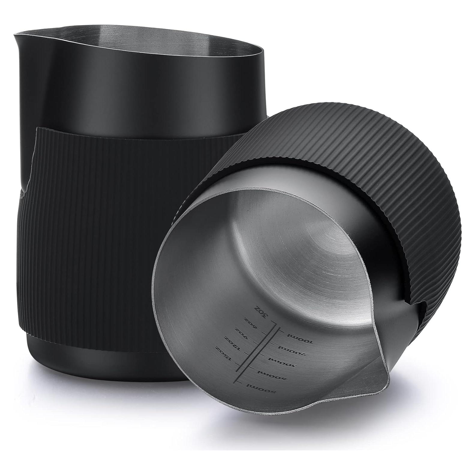 Jarra de Leche Sin Asa Normcore 600ml Acero Inoxidable Negra