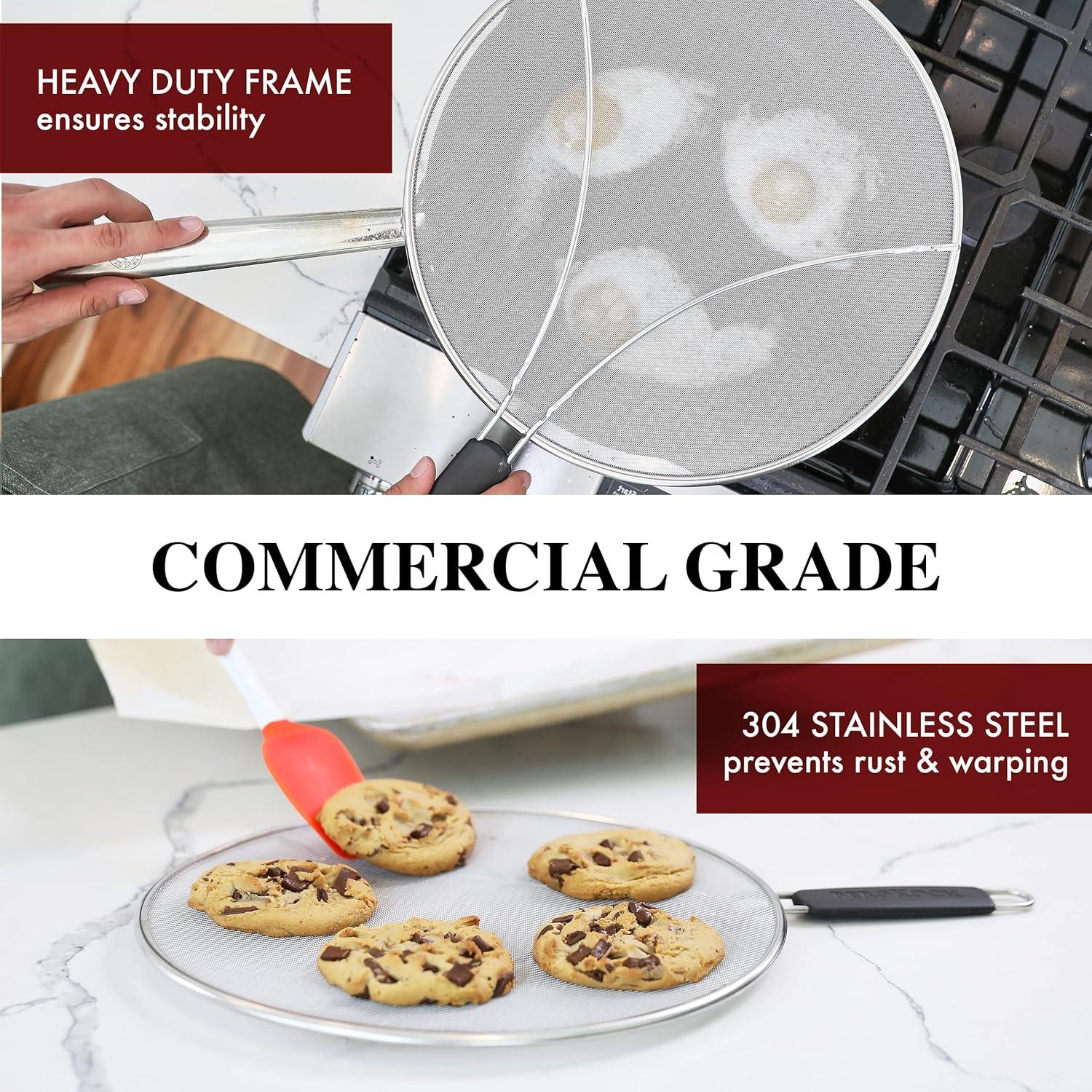 Pantalla Antisalpicaduras BergKoch 33 cm Acero Inoxidable