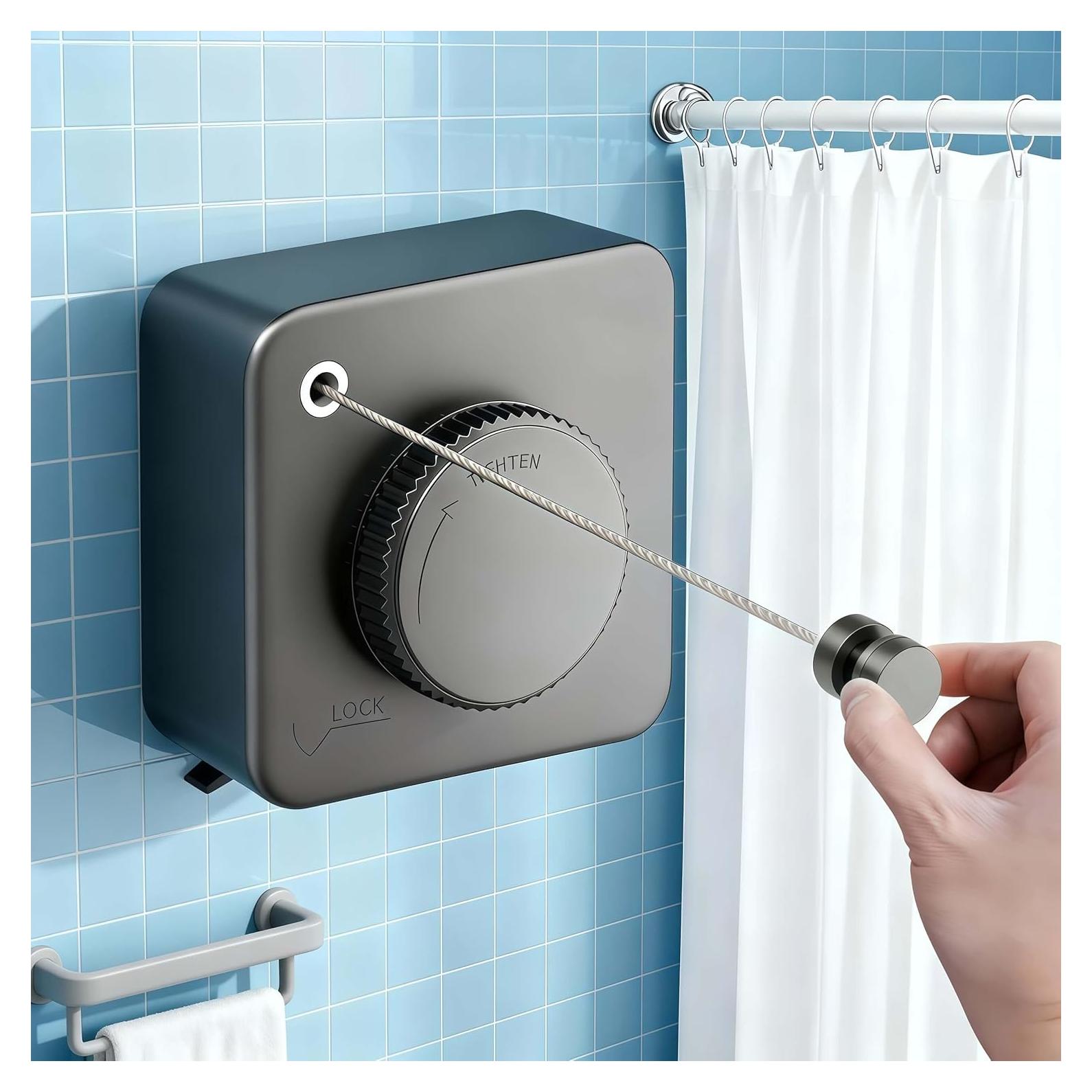 Cuerda de Ropa Retráctil NAWIQI 5.12m Acero Inoxidable