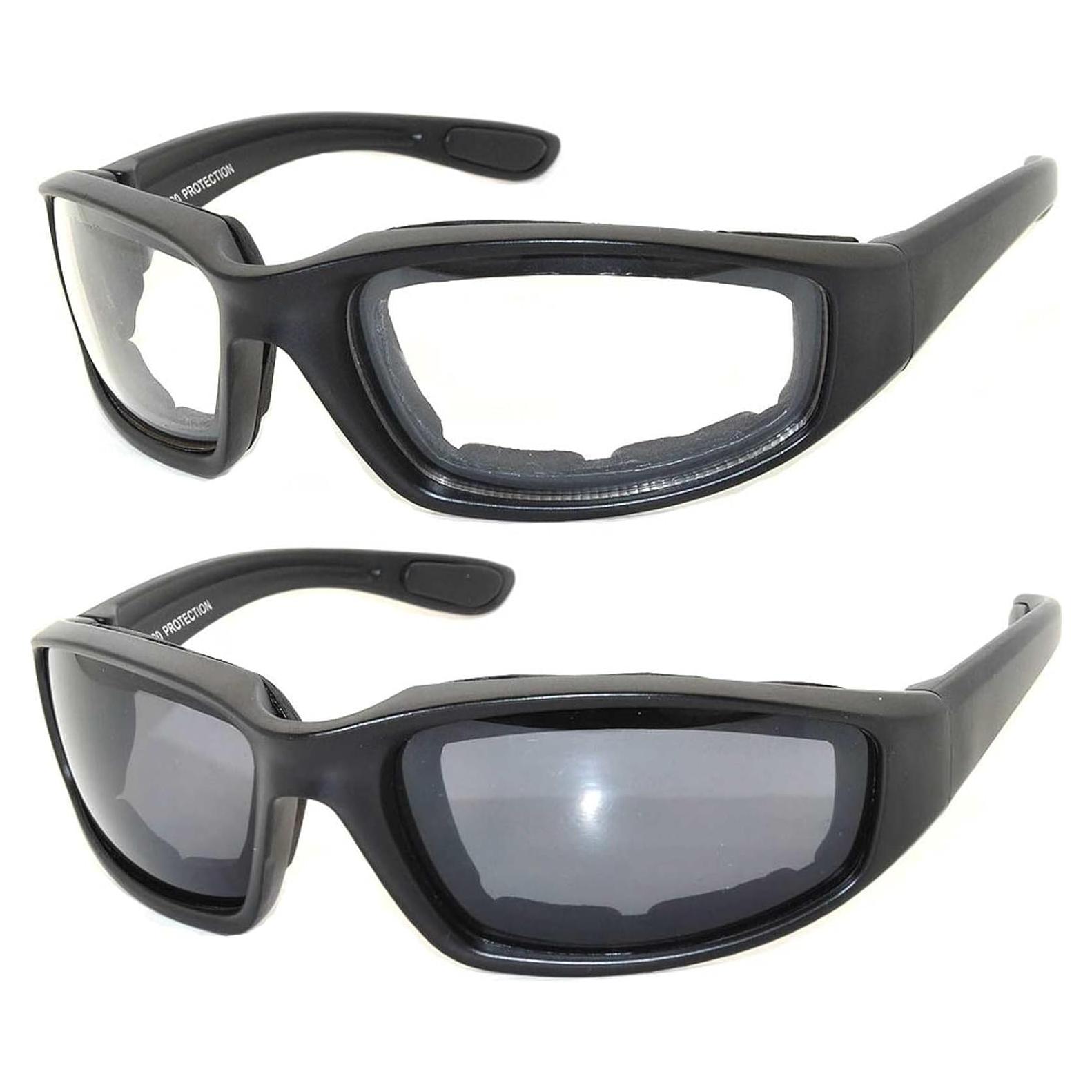 Gafas de sol para motocicleta UV400 - Paquete de 2 colores