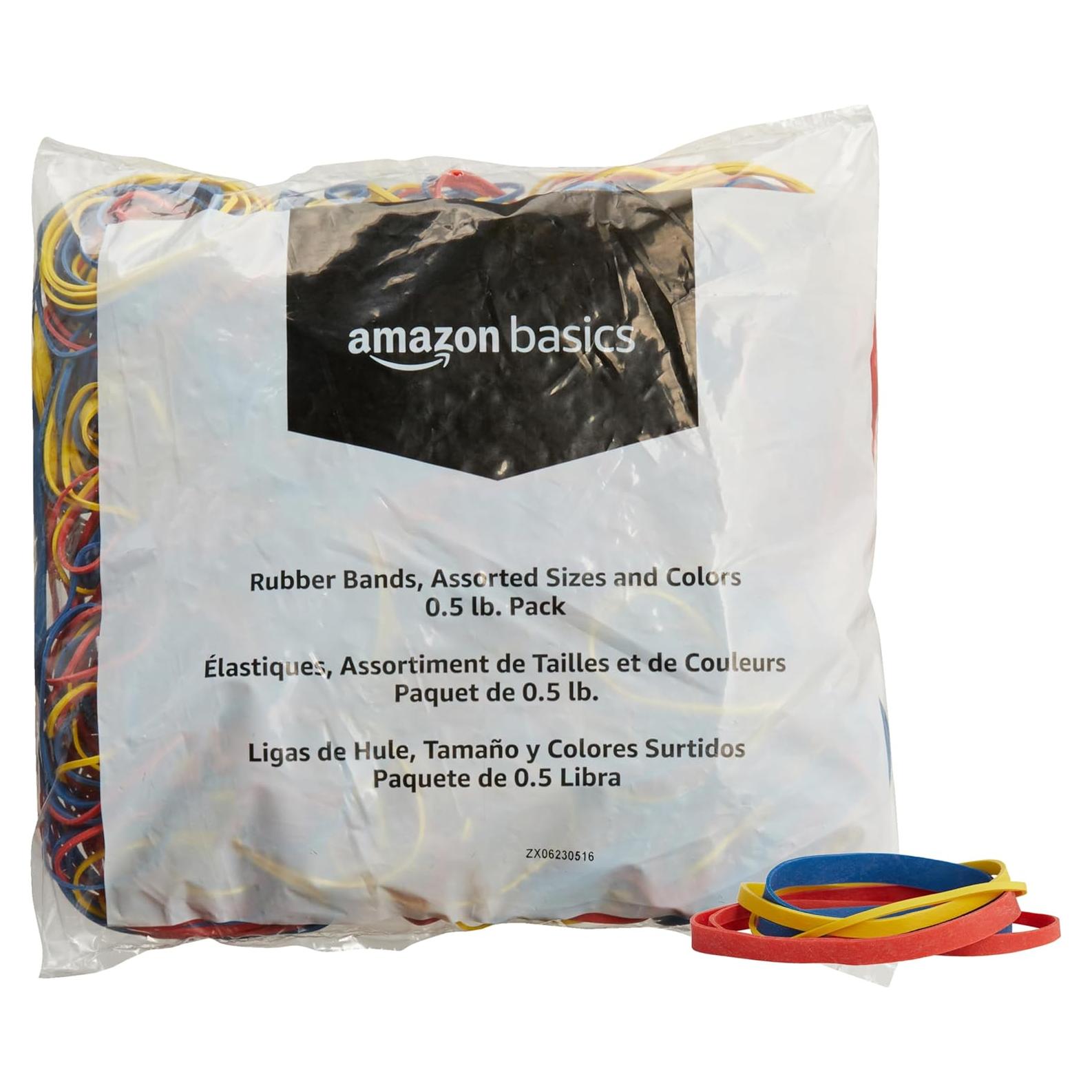 Bandas de Goma Amazon Basics 0.23 kg Tamaños Variados