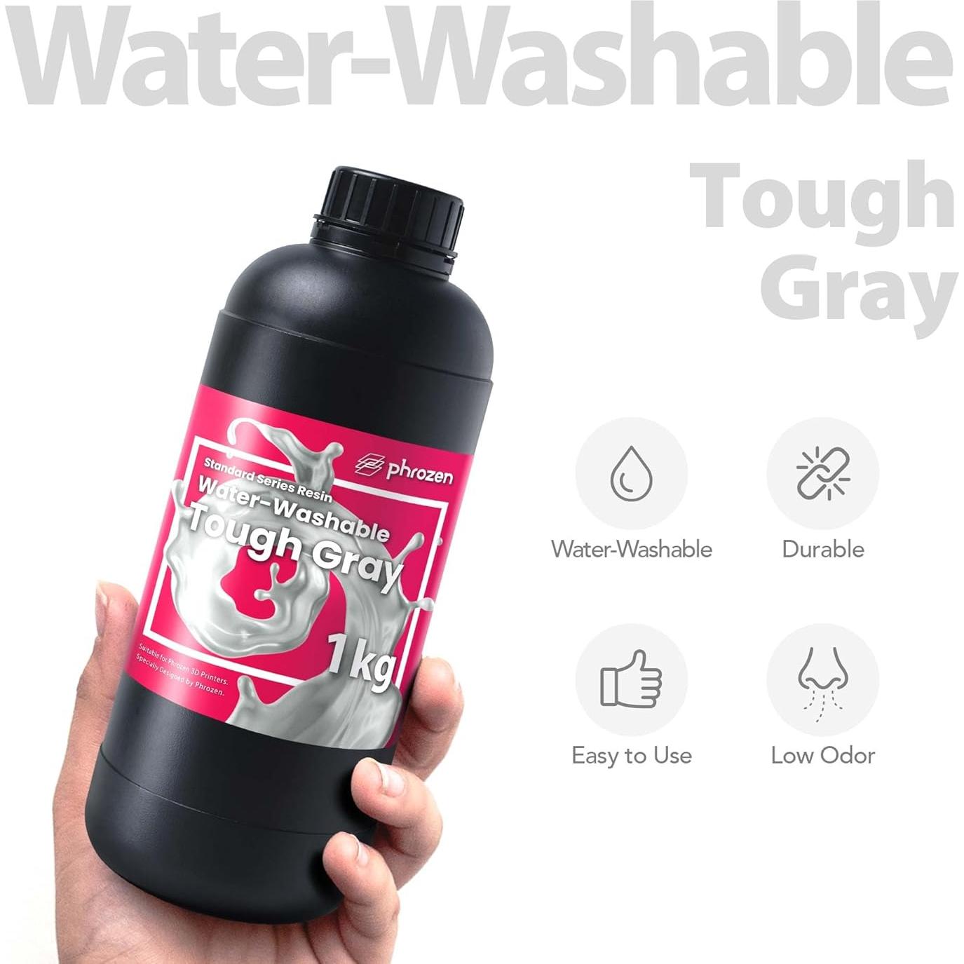 Resina Rápida Lavable Phrozen 1 kg Gris Resistente