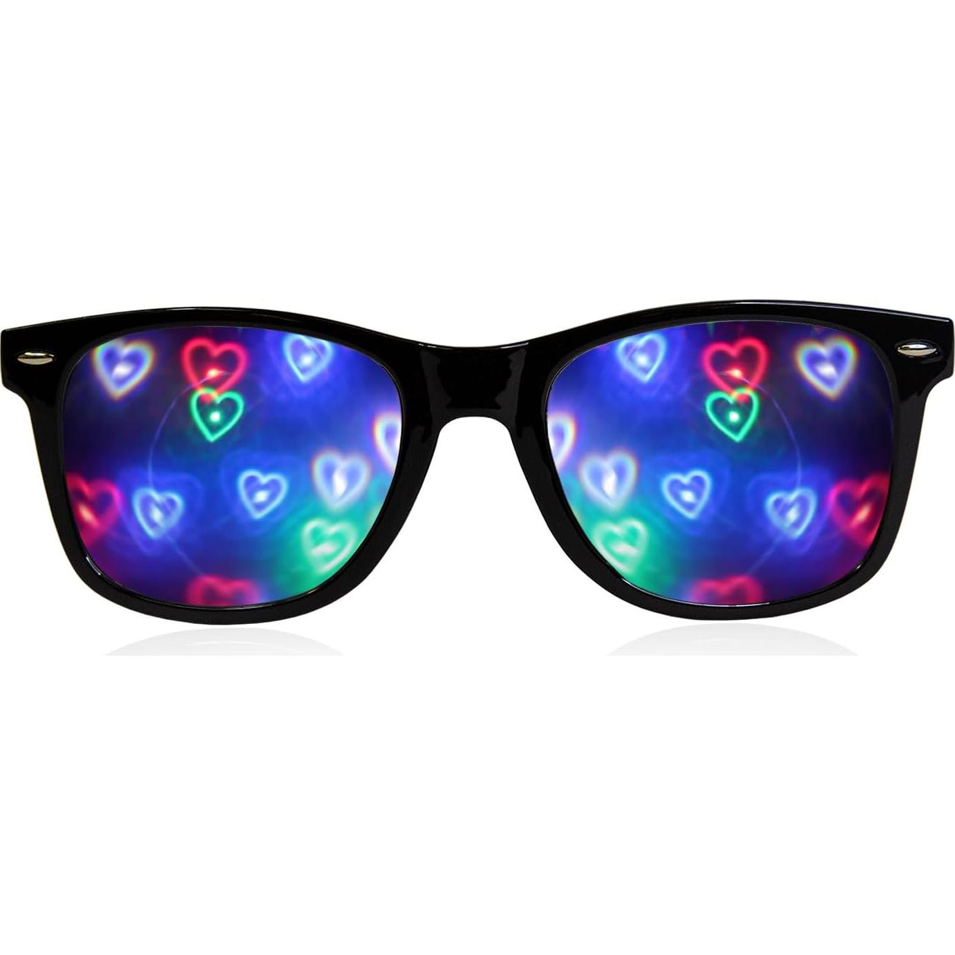 Gafas de Difracción GloFX Ultimate Corazón Arcoíris 3D
