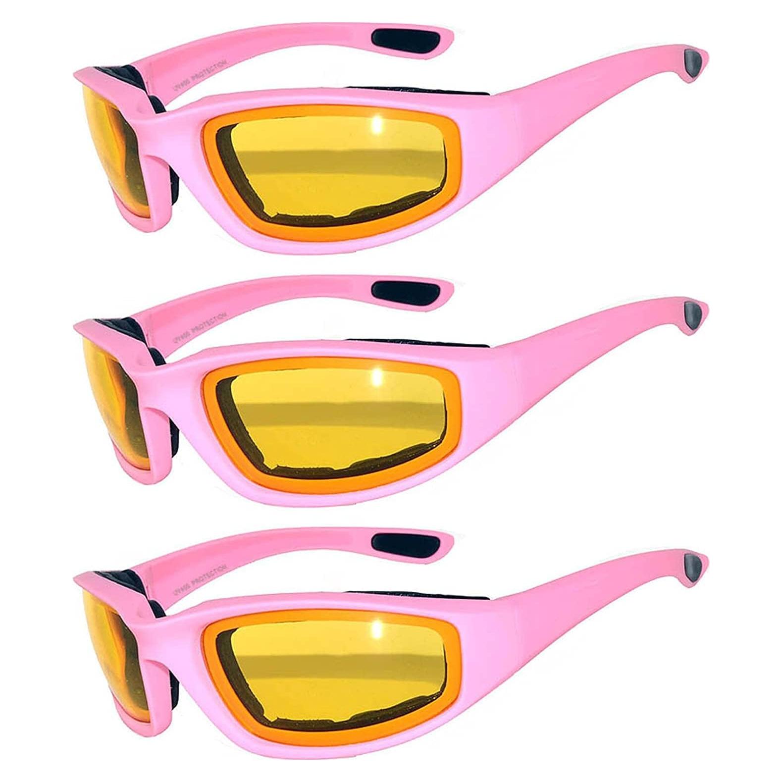 Juego de 3 gafas de sol para motocicleta UV400 - Unisex