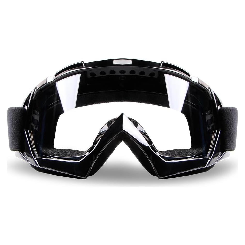 Gafas de motocross YOHOG con lente antivaho y marco negro