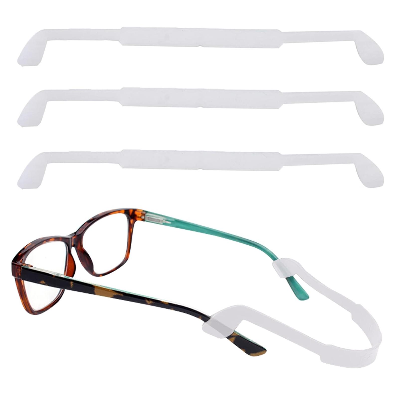 Correas de Gafas de Silicona - 3 Paquetes Ajustables