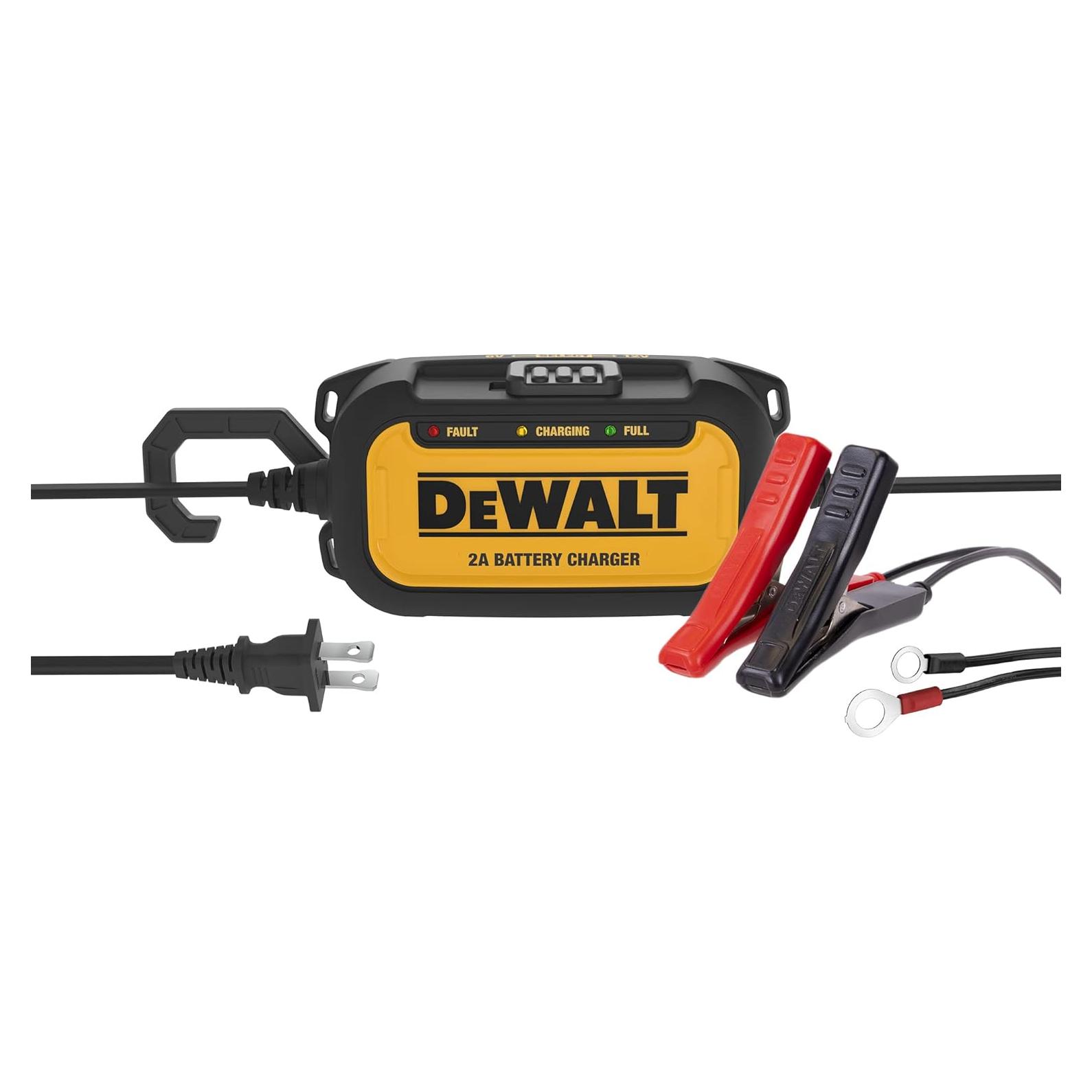 Cargador DeWalt DXAEC2 2A para Baterías 6V y 12V Amarillo