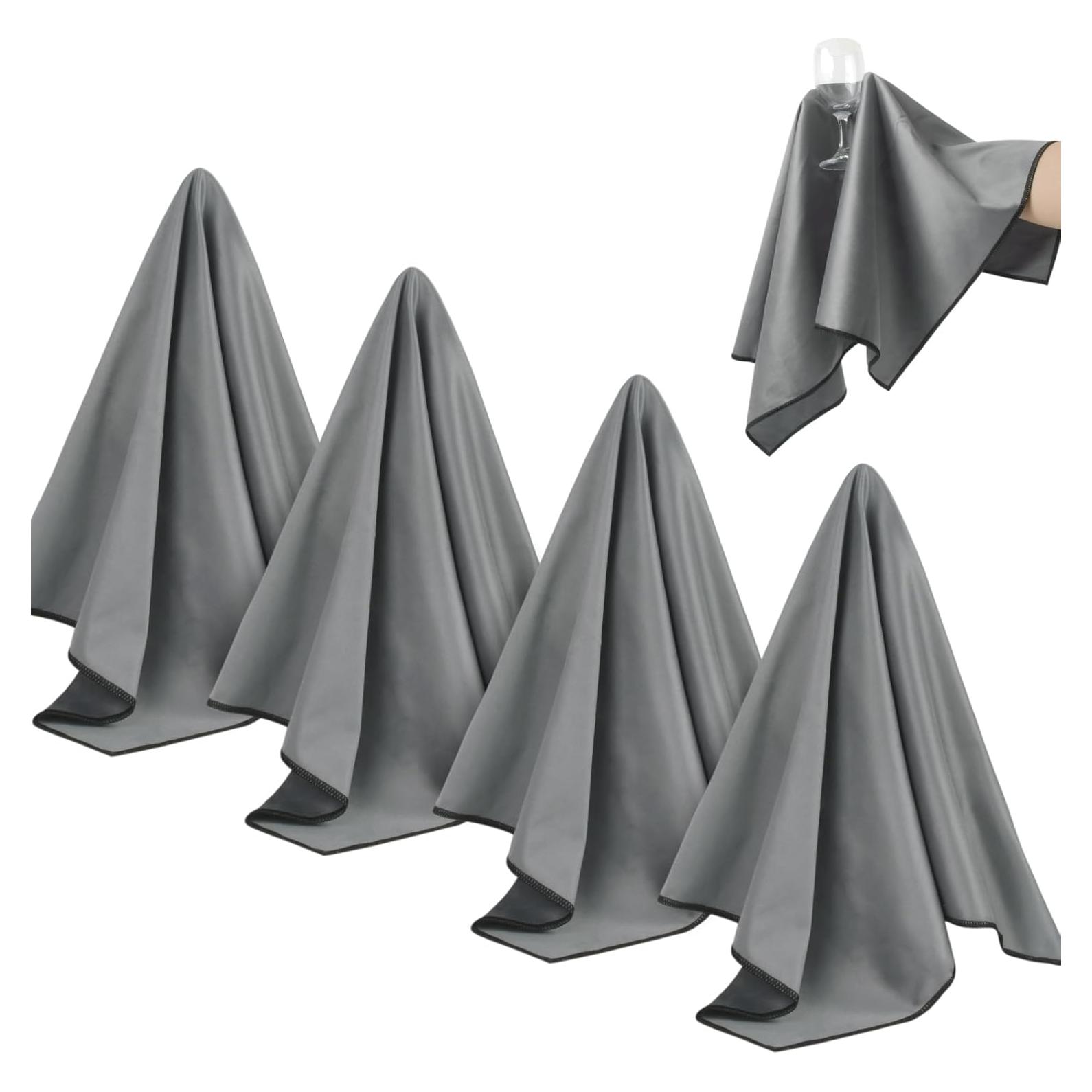 Paños de Microfibra SINLAND 50x63 cm Paquete de 4 Gris