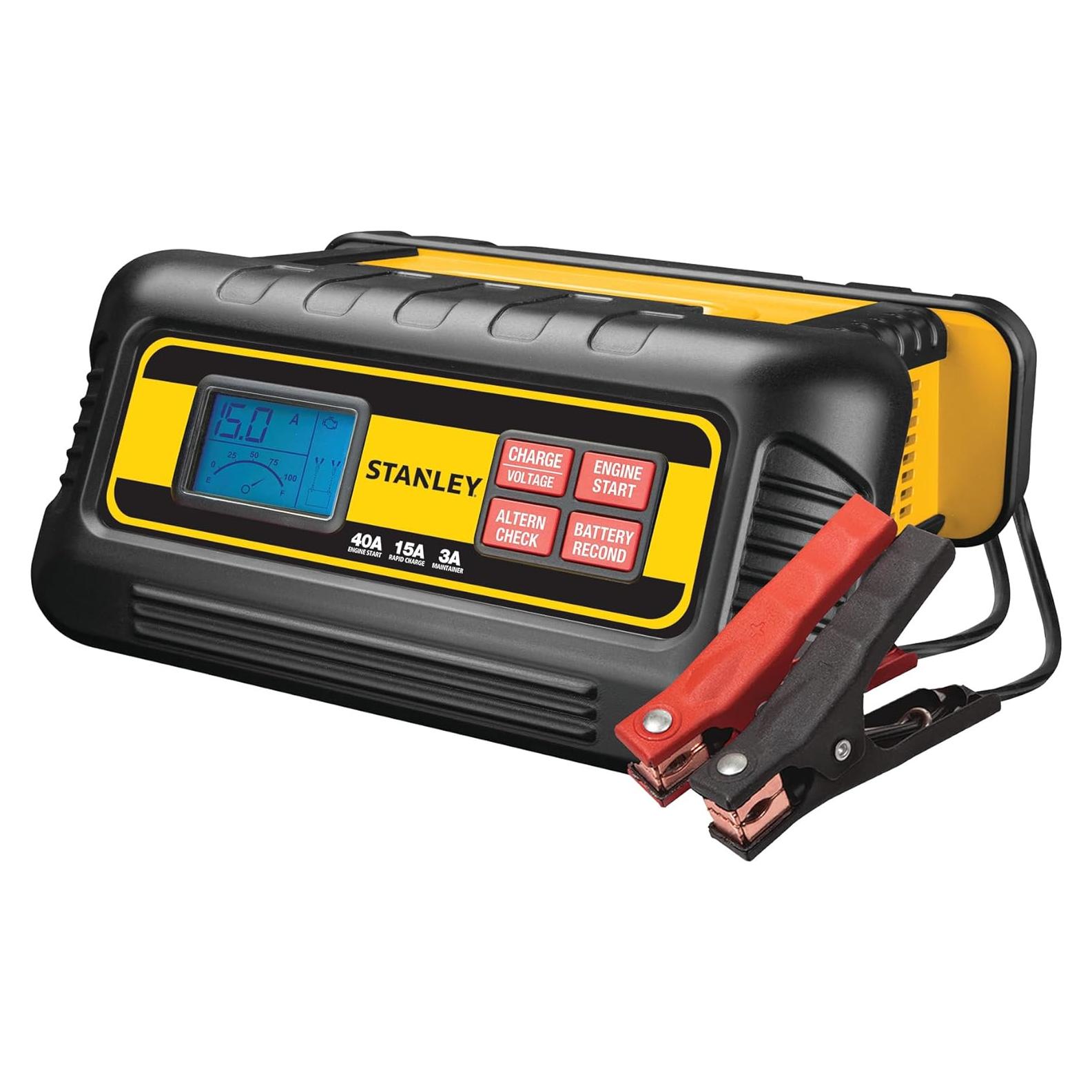 Cargador de Batería Stanley BC40BS 40A con Arranque y LCD