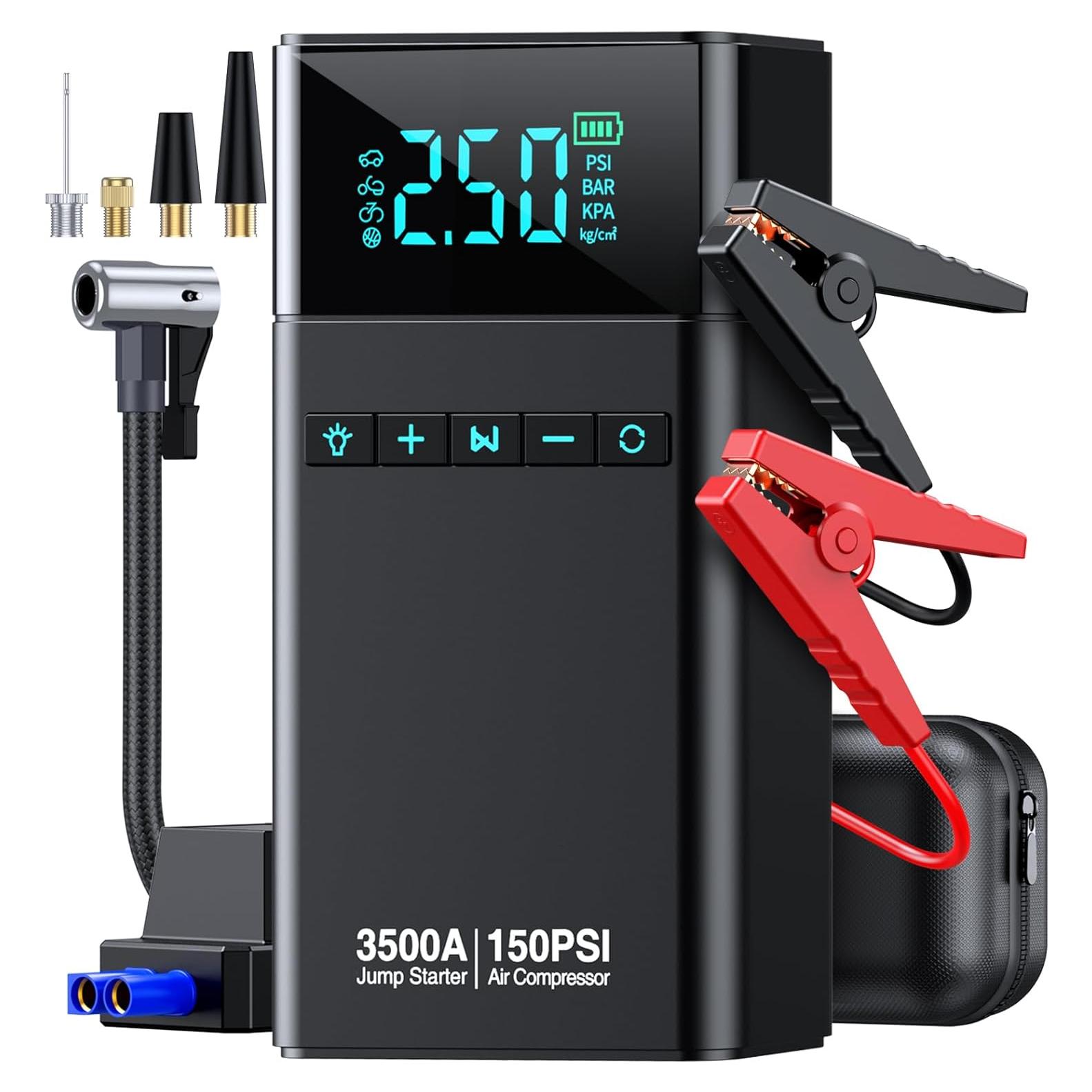 Arrancador de Batería CZKBG YL03 3500A con Compresor 150 PSI