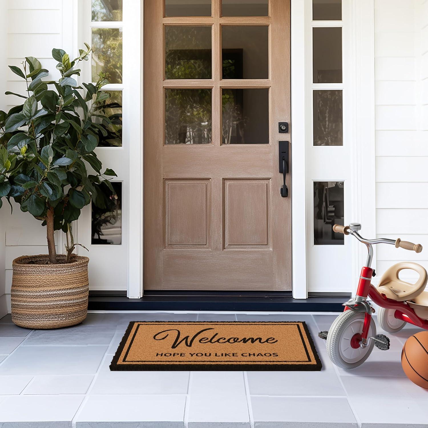 Alfombra de Coco Antideslizante Barnyard Designs 43x76 cm Caos