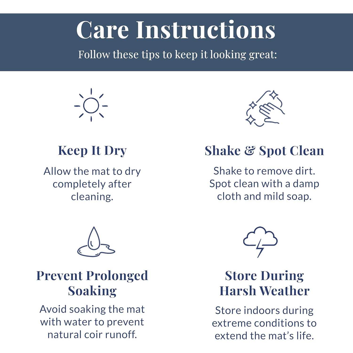 Alfombra de Coco Antideslizante Barnyard Designs 43x76 cm Caos