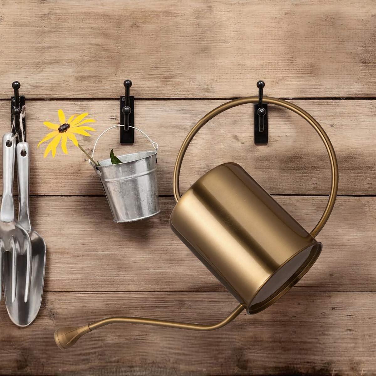 Regadera de Acero Inoxidable Yowon 1.89L Dorada con Pico Largo