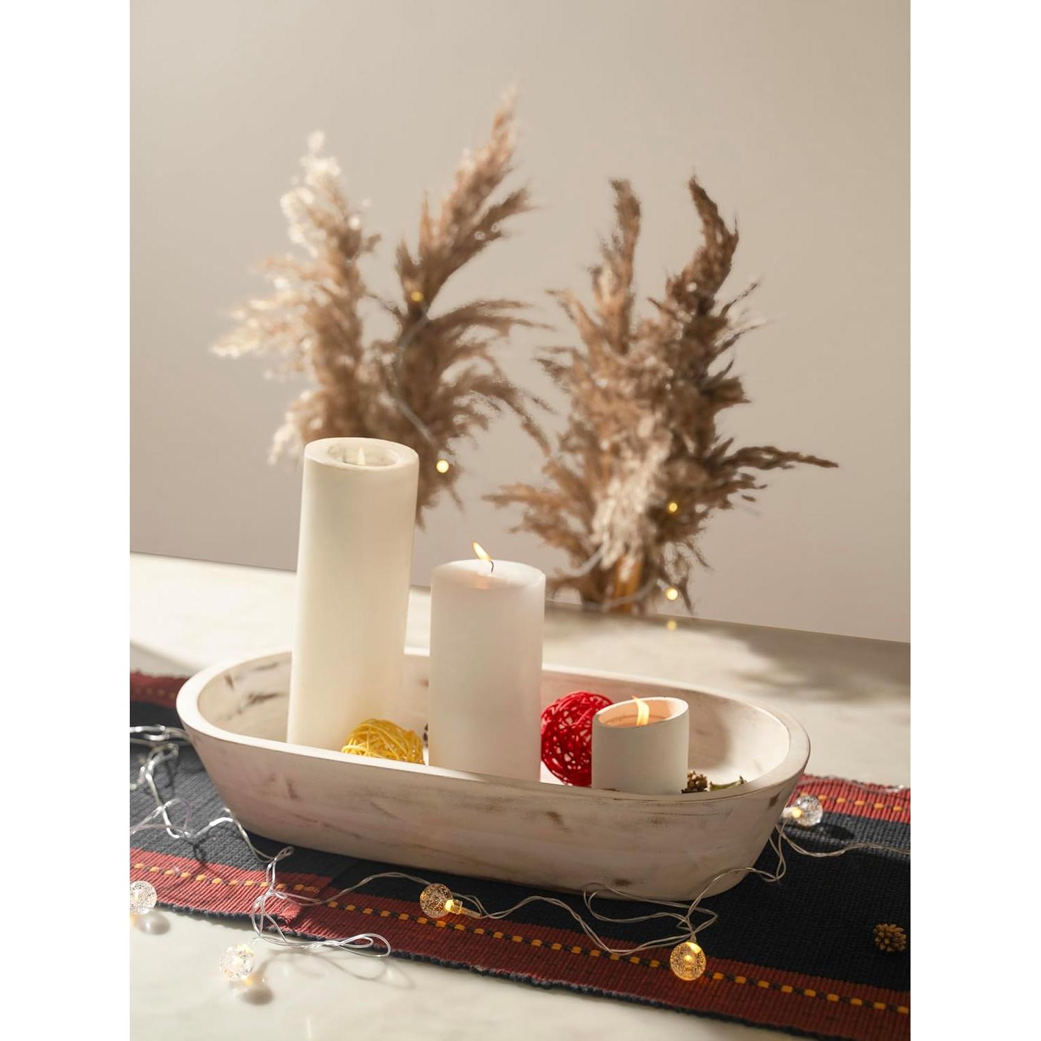 Tazón de Masa Luxe Designs - Madera de Acacia Rústica 43cm