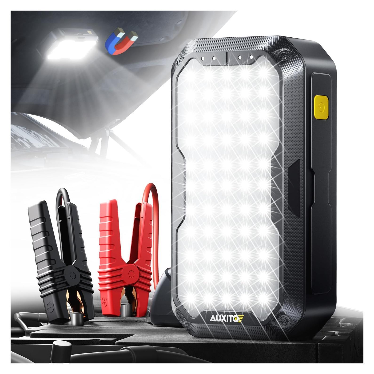 Arrancador de Batería AUXITO J102 5000A 12V con Luz LED