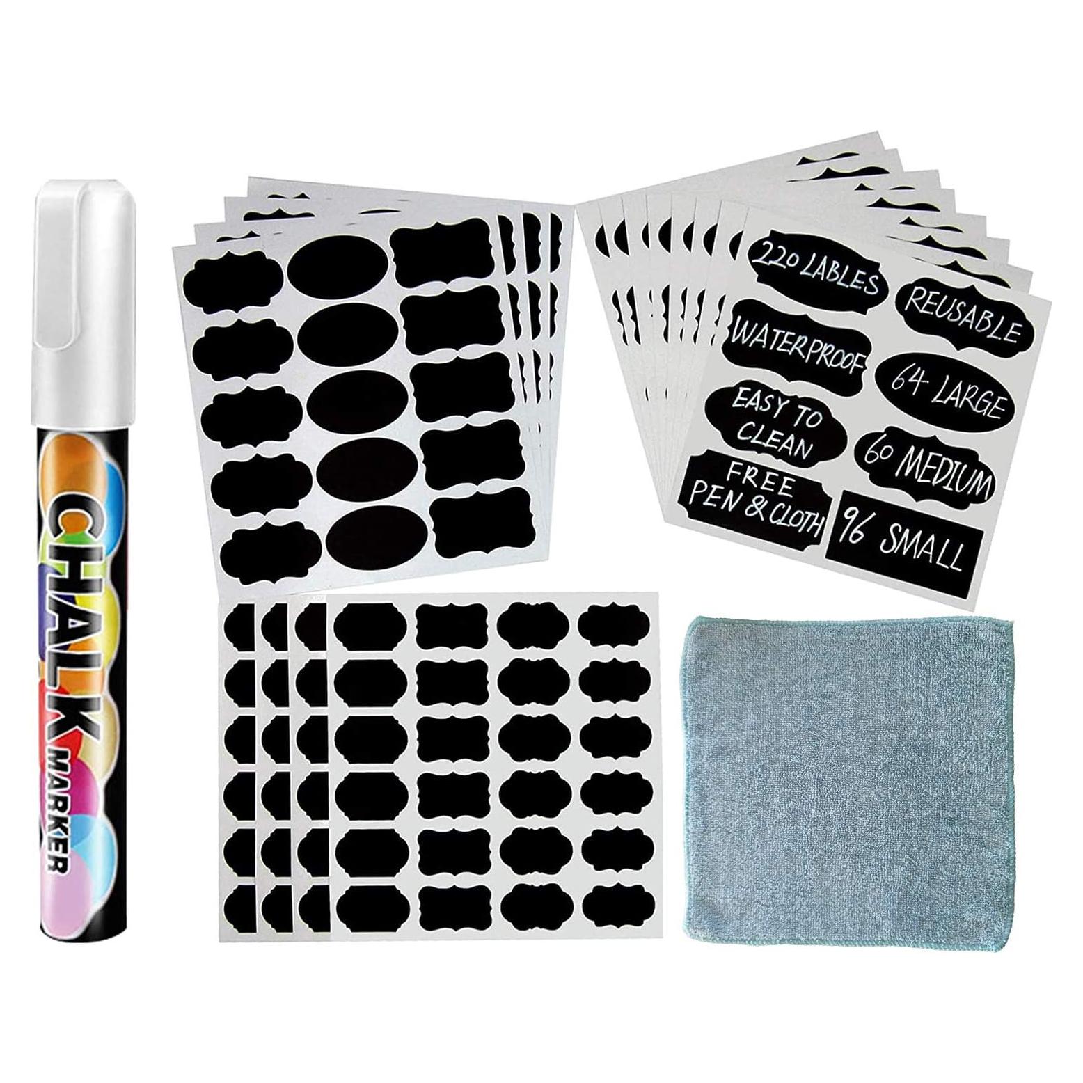 Etiquetas de Pizarra Yelewen 220pcs Reutilizables Impermeables