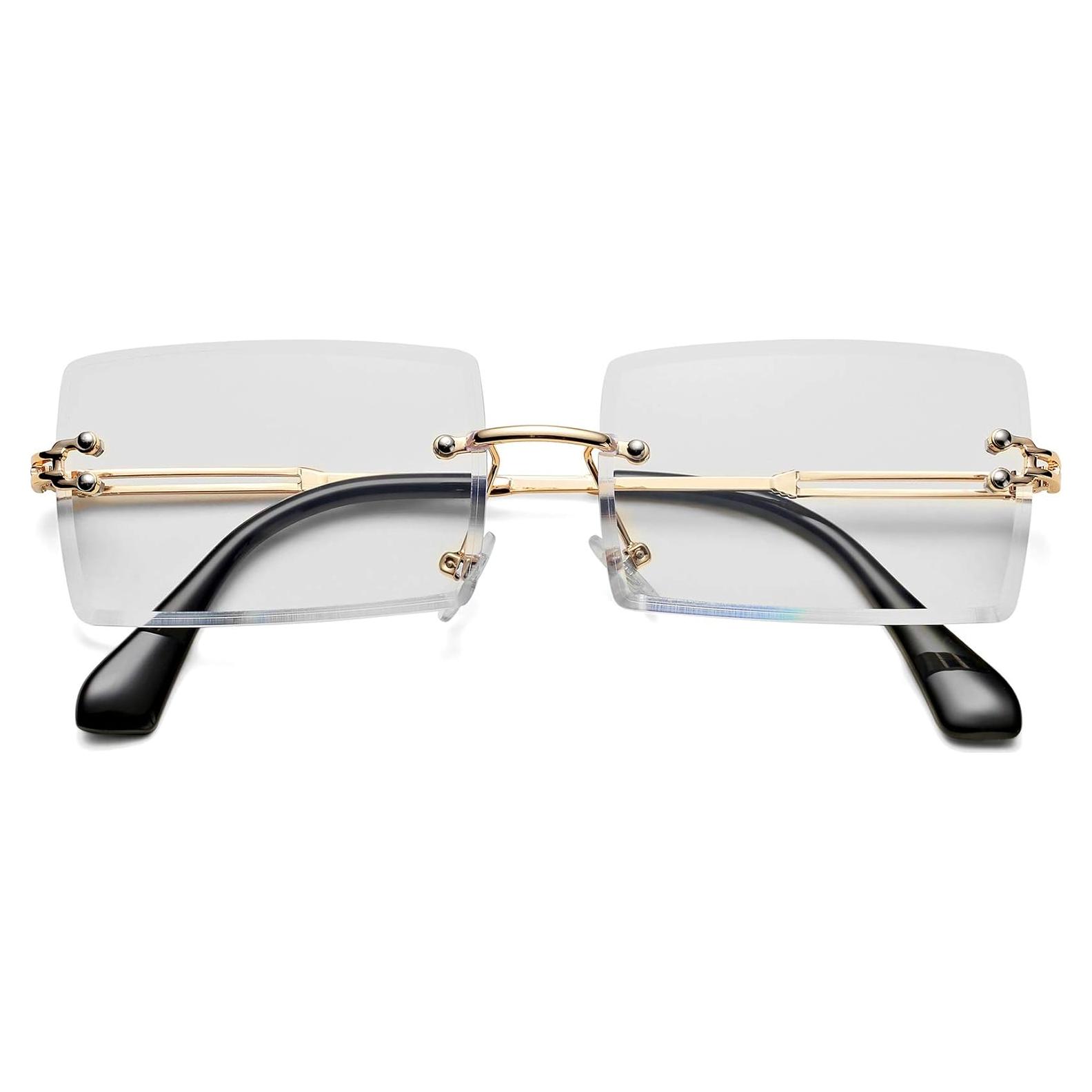 Gafas de sol rectangulares UV400 para hombres y mujeres