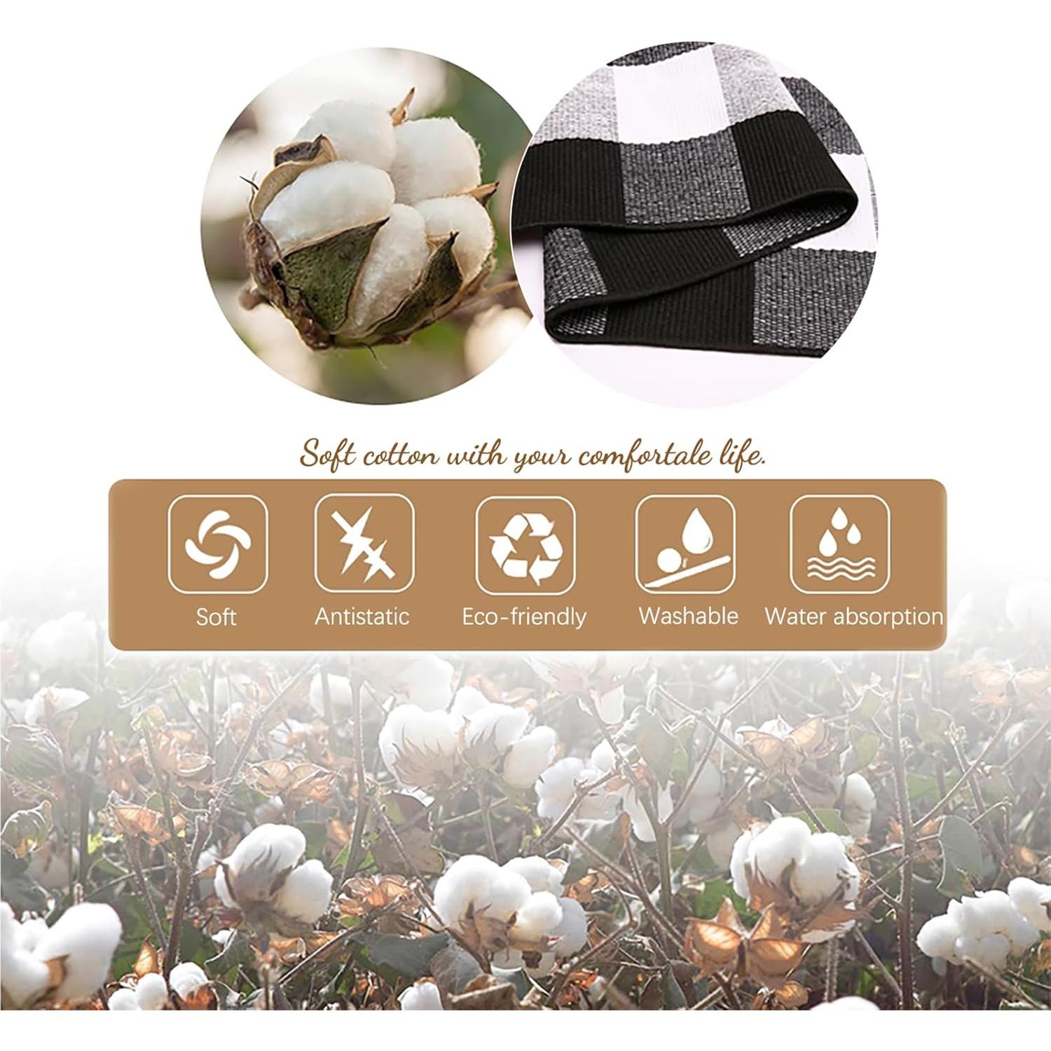 Alfombra de Entrada KOZYFLY Cuadro Búfalo 71x109 cm Lavable