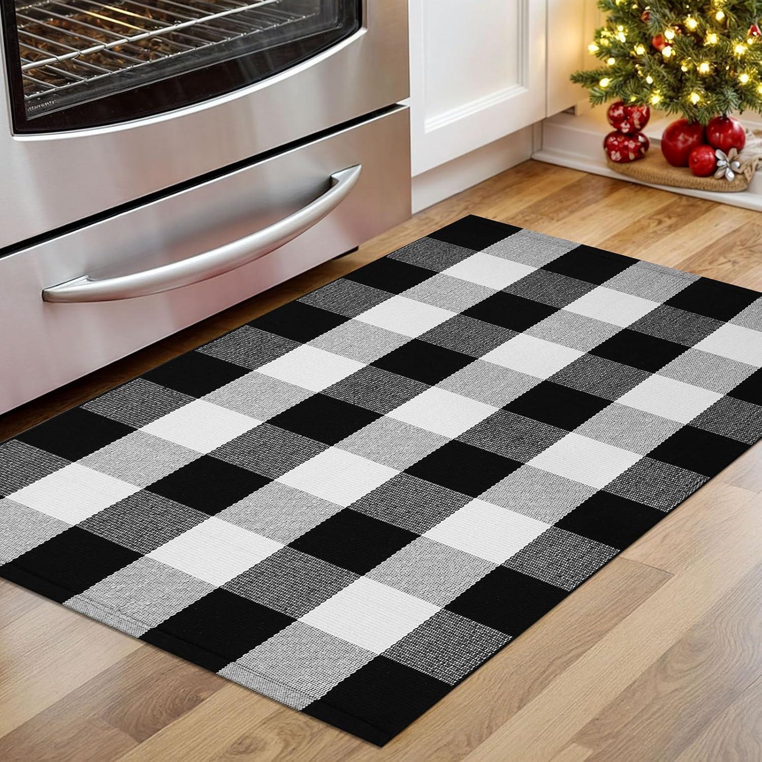 Alfombra de Entrada KOZYFLY Cuadro Búfalo 71x109 cm Lavable