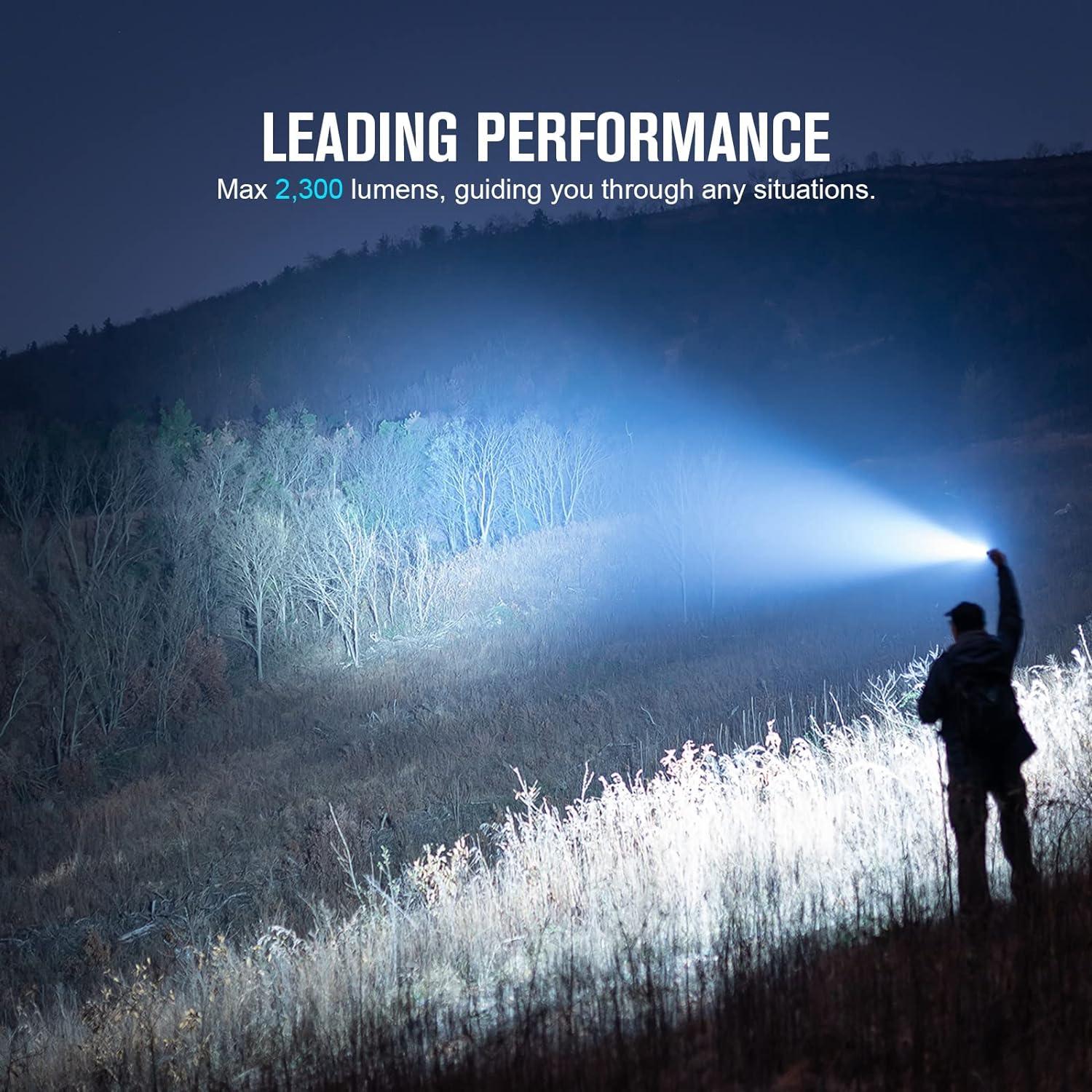 Linterna Táctica OLIGHT Warrior 3S 2300 Lúmenes LED Negra