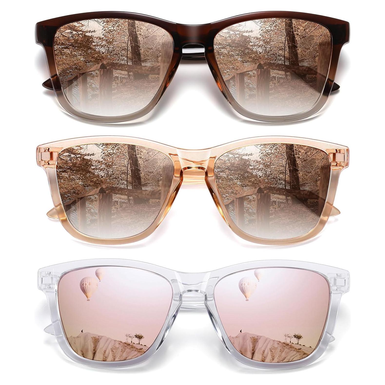 Gafas de sol polarizadas MEETSUN UV400 estilo retro para hombres y mujeres