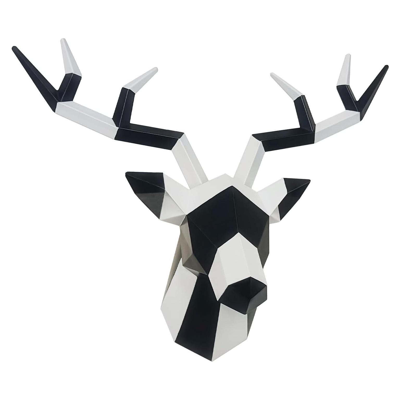 Cabeza de Ciervo Geométrica de Resina Keygift 35.56x30.48cm