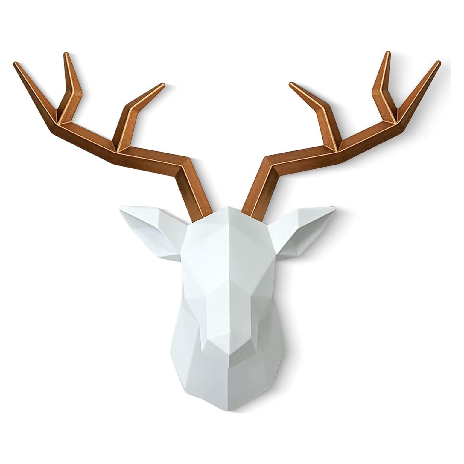 Cabeza de Ciervo Falsa Decorativa SAC Smarten Arts 27.94x35.56cm