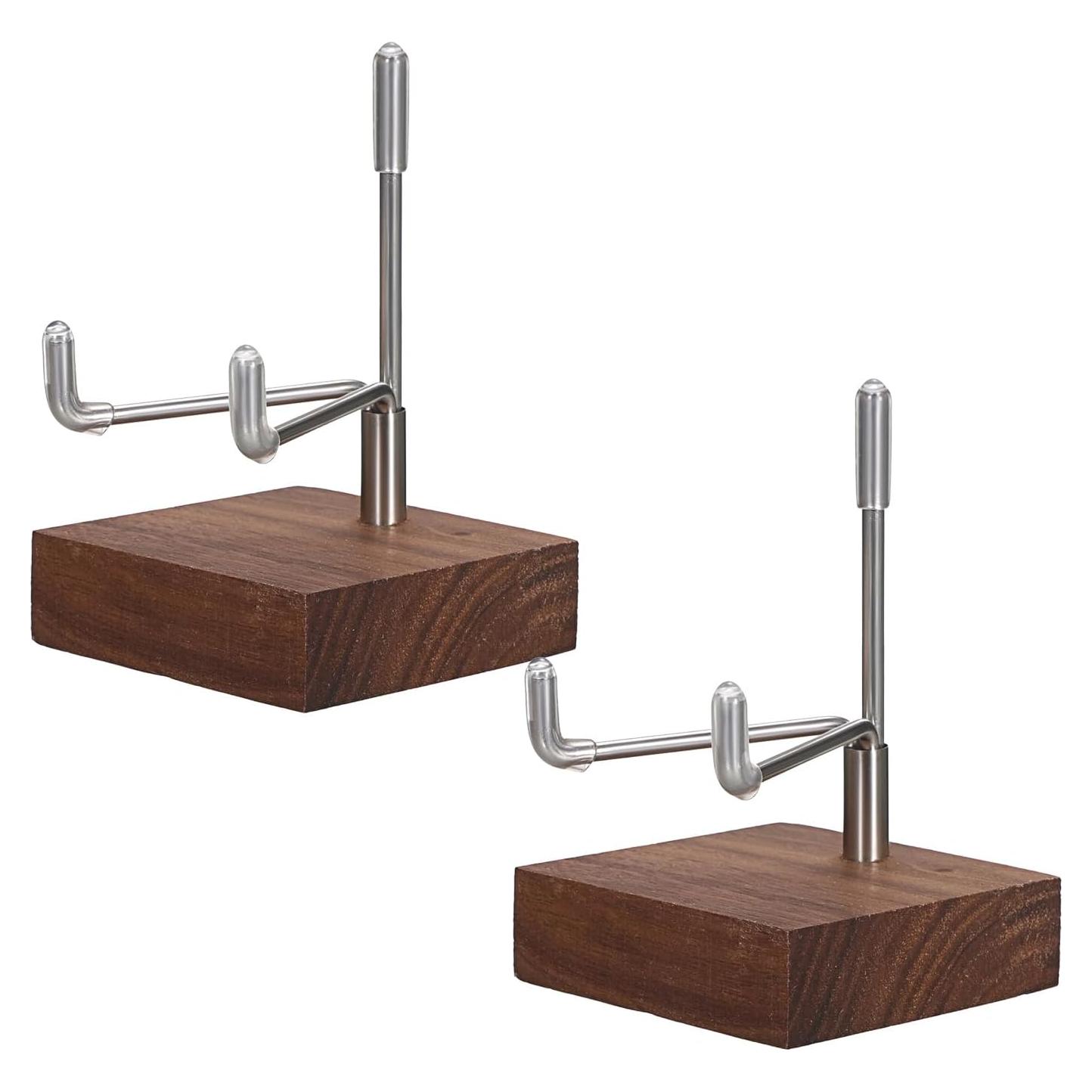 Soporte de Exhibición Hipiwe 2 Piezas con Base de Madera