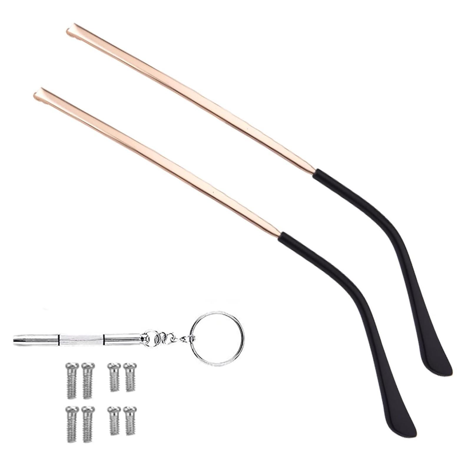 Templos de Gafas OPUGIT Reemplazo Metal 140mm Oro Rosa